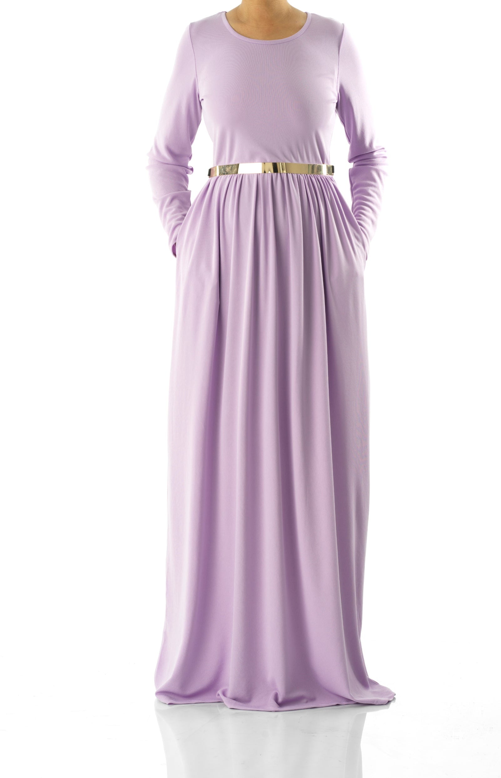 Pastel Lilac original Milk Silk Maxi Dress Kabayare
