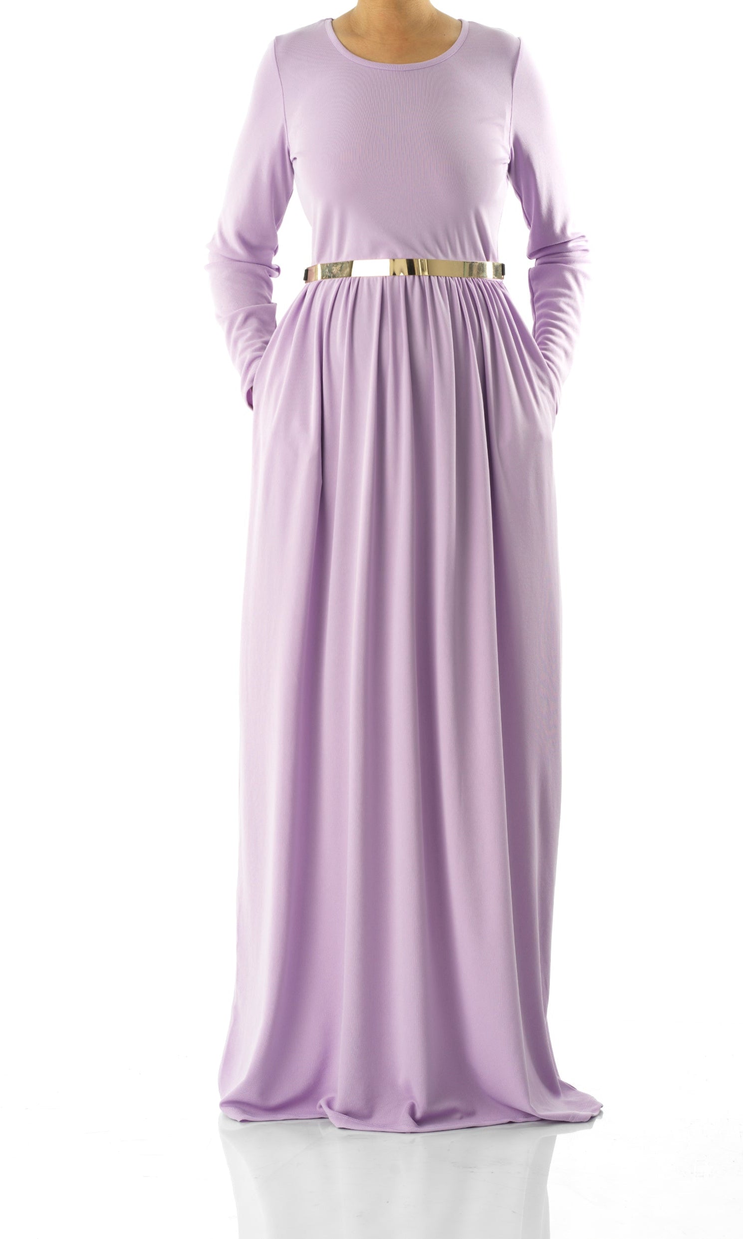 Pastel Lilac original Milk Silk Maxi Dress Kabayare