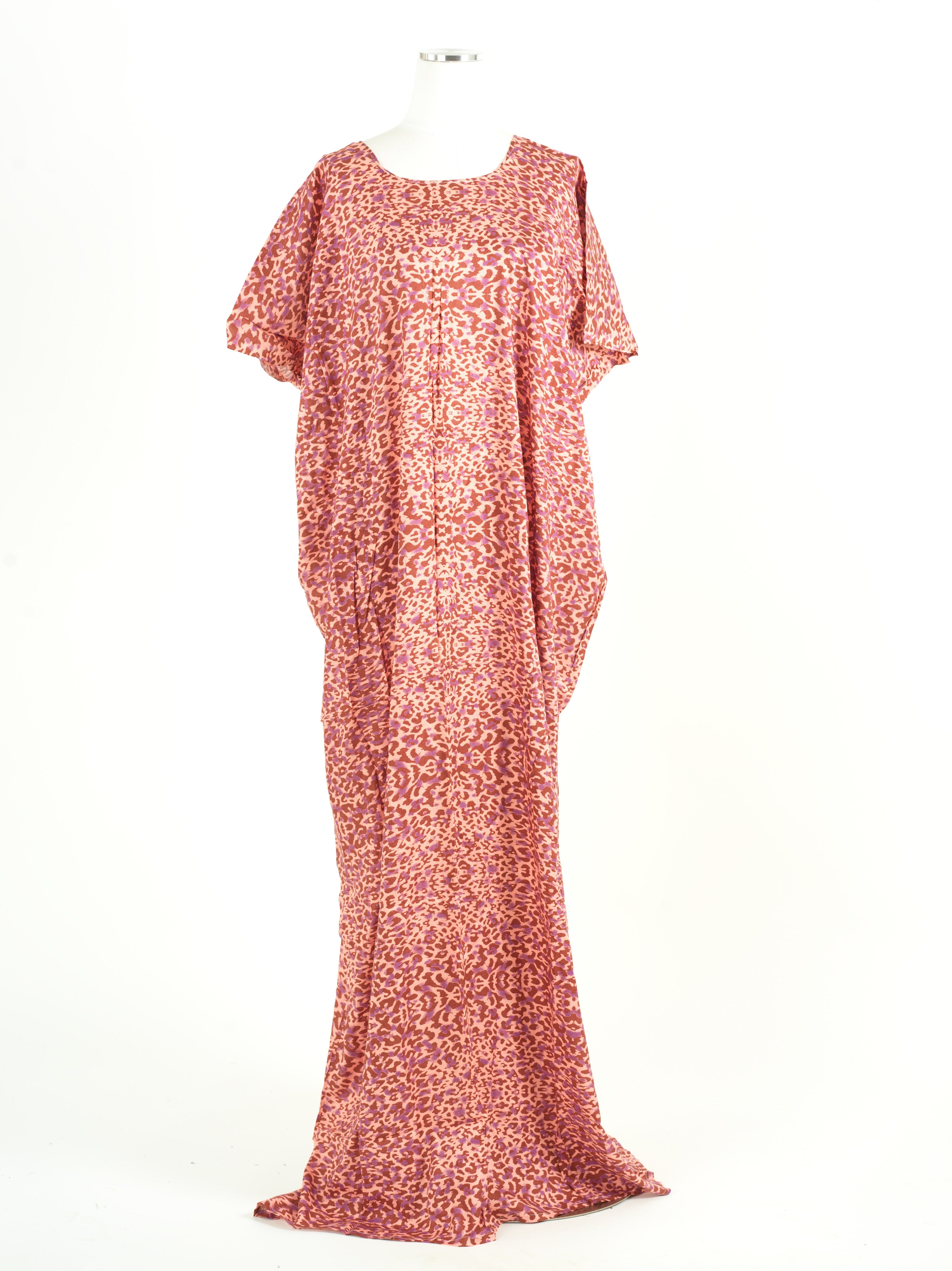 Pink Cheetah print bati dress Kabayare