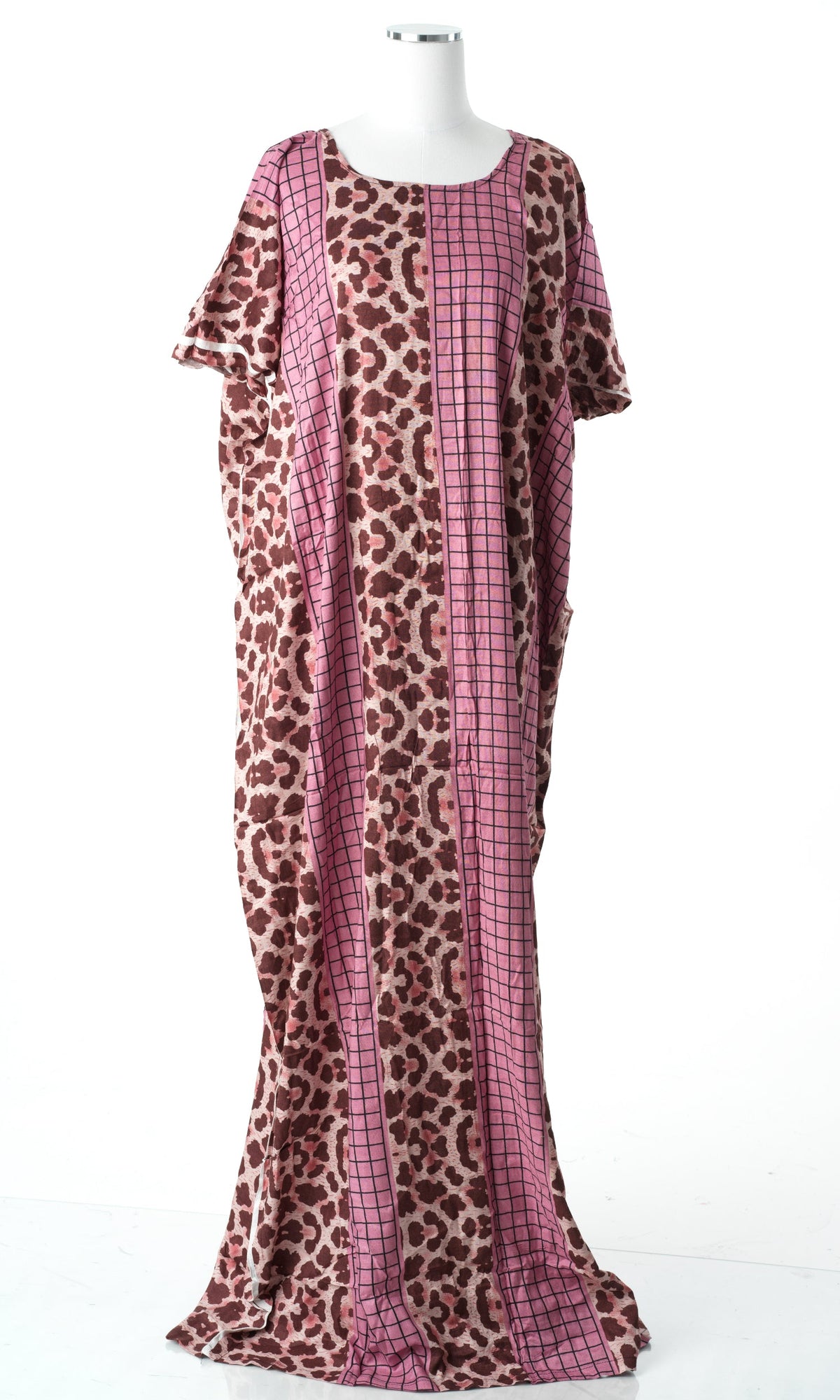 Pink leopard print bati dress Kabayare