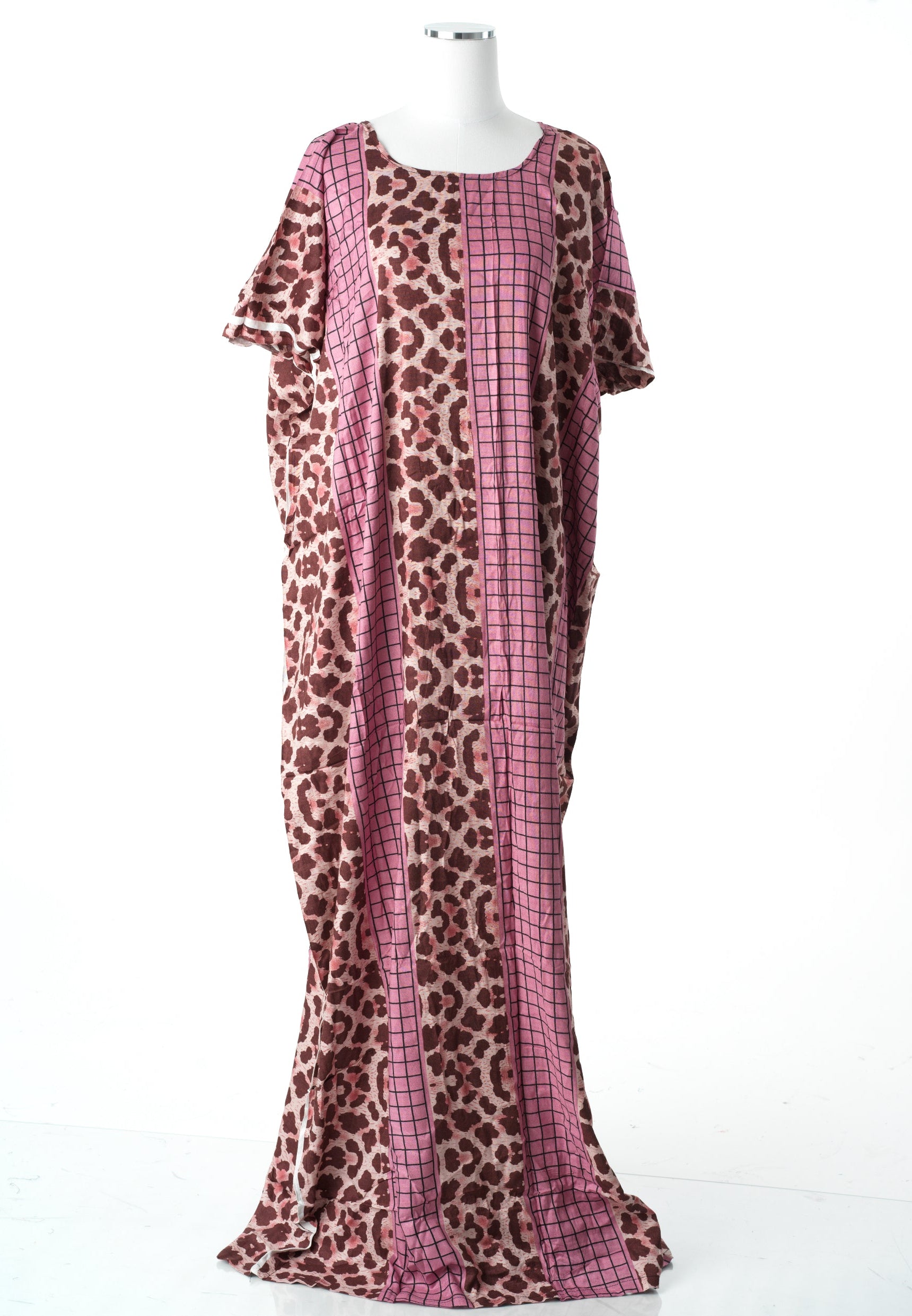 Pink leopard print bati dress Kabayare