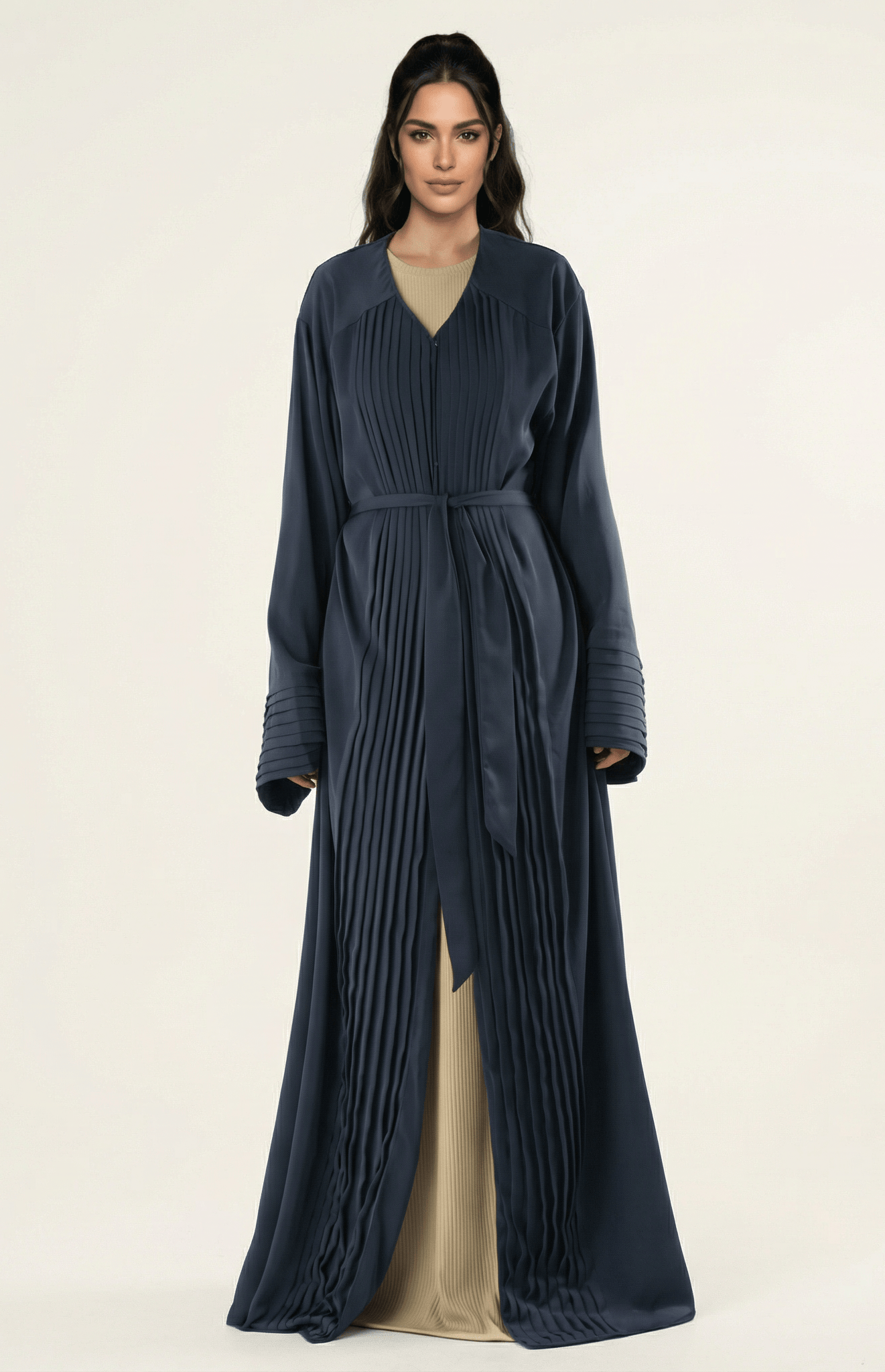 Pleated simple, yet elegant abaya Kabayare