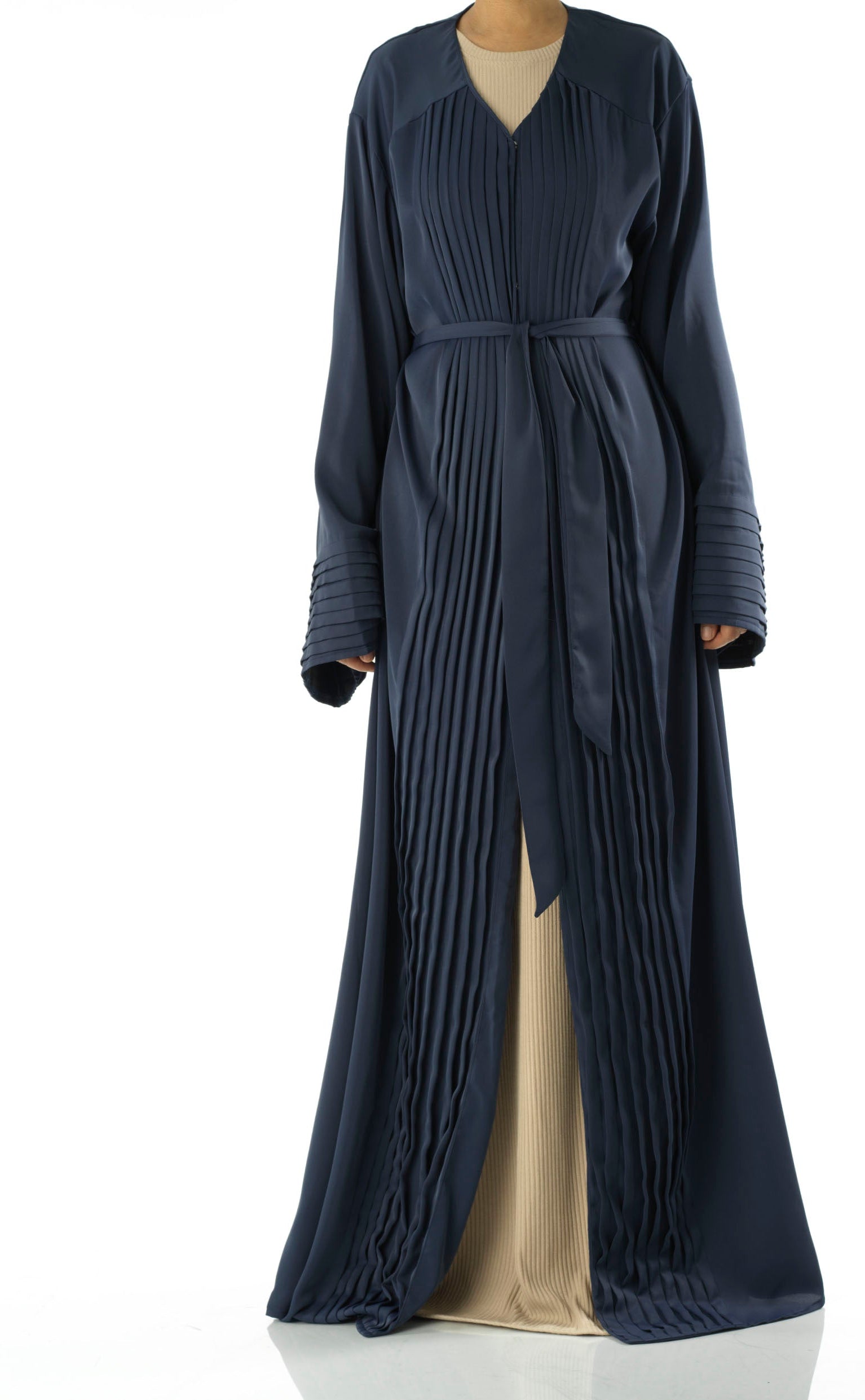 Pleated simple, yet elegant abaya Kabayare
