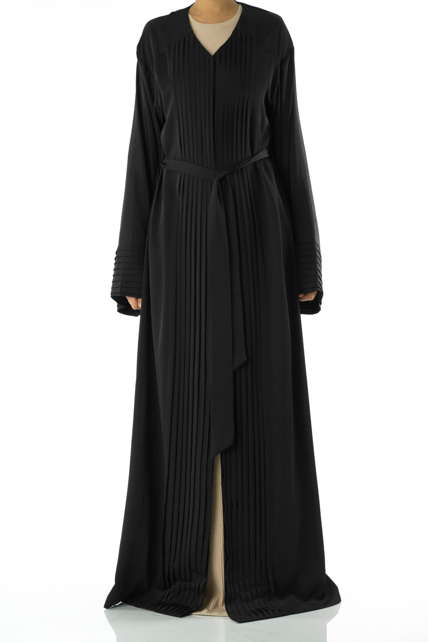 Pleated simple, yet elegant abaya Kabayare