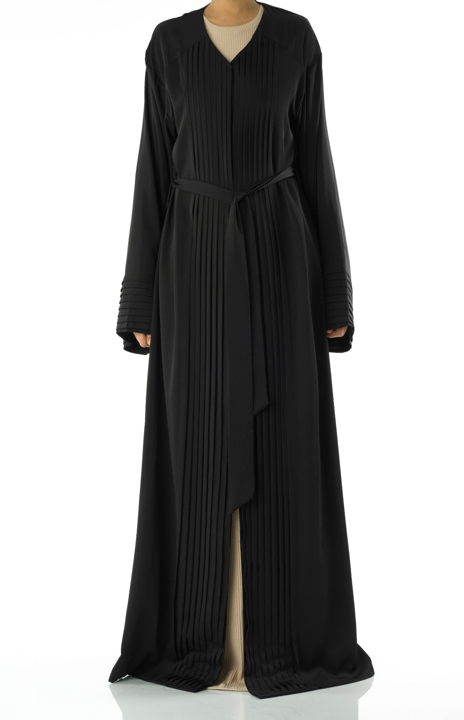 Pleated simple, yet elegant abaya Kabayare