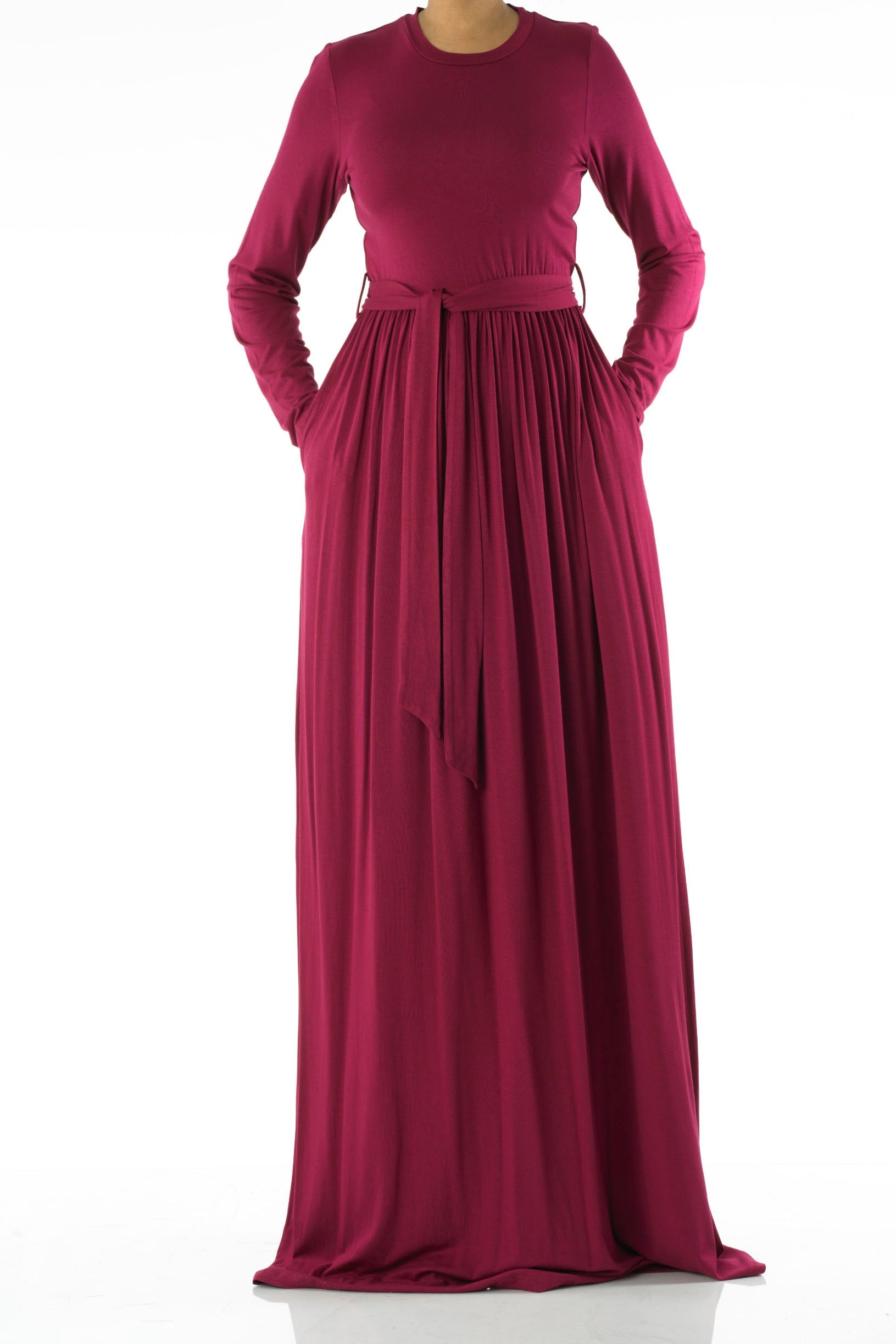 Plum Cotton Candy Jersey Maxi Dress Kabayare