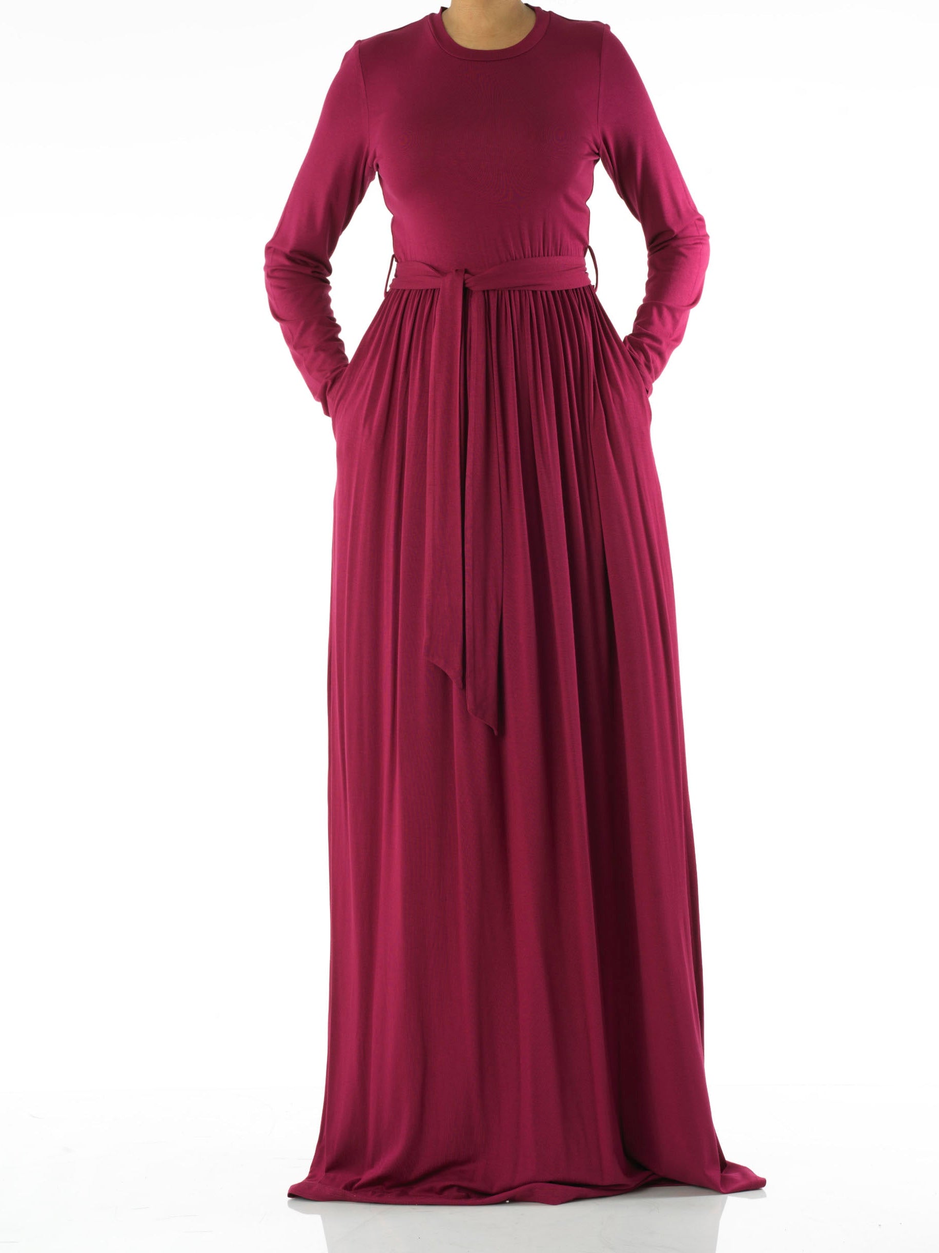 Plum Cotton Candy Jersey Maxi Dress Kabayare