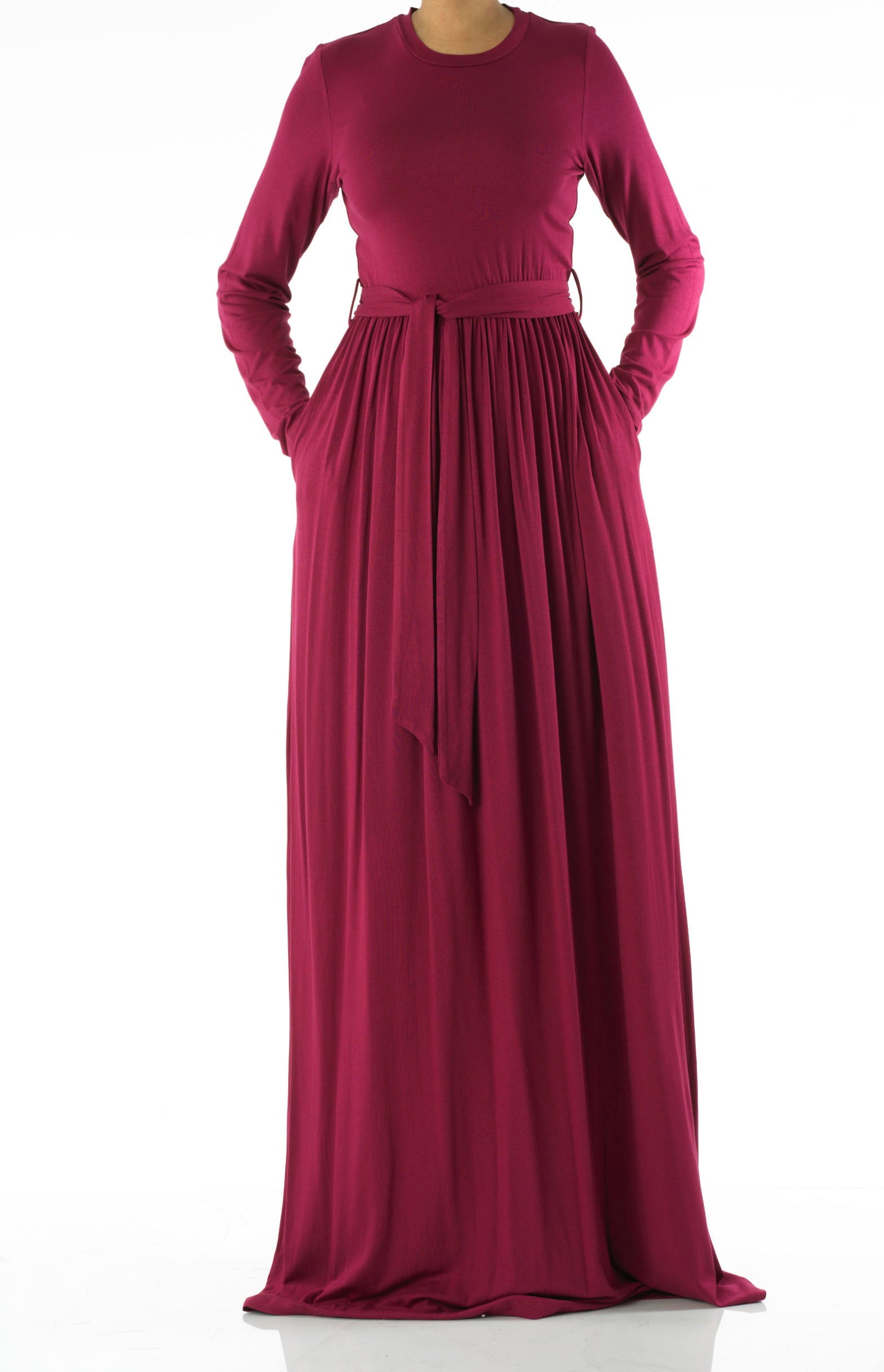 Plum Cotton Candy Jersey Maxi Dress Kabayare