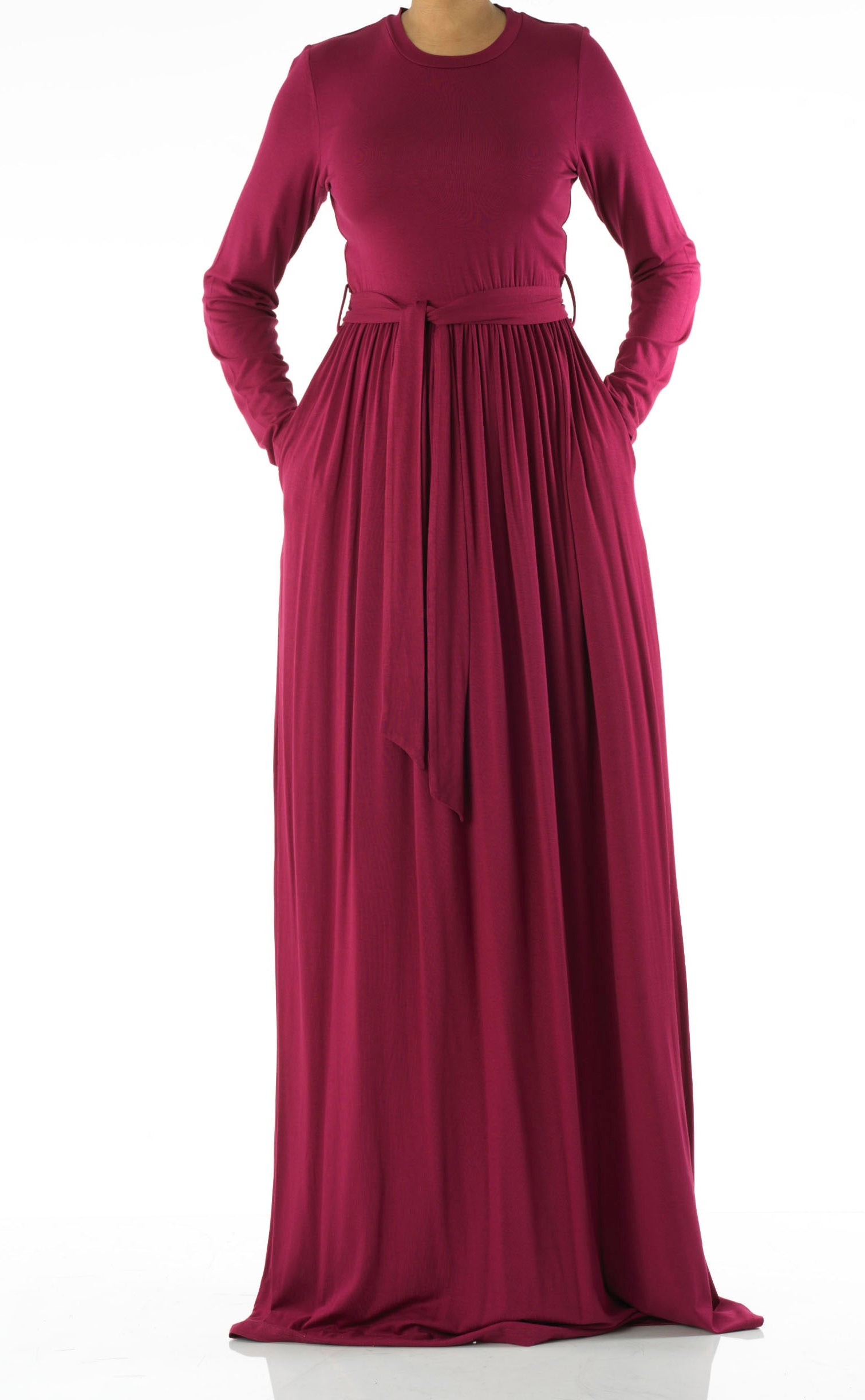 Plum Cotton Candy Jersey Maxi Dress Kabayare
