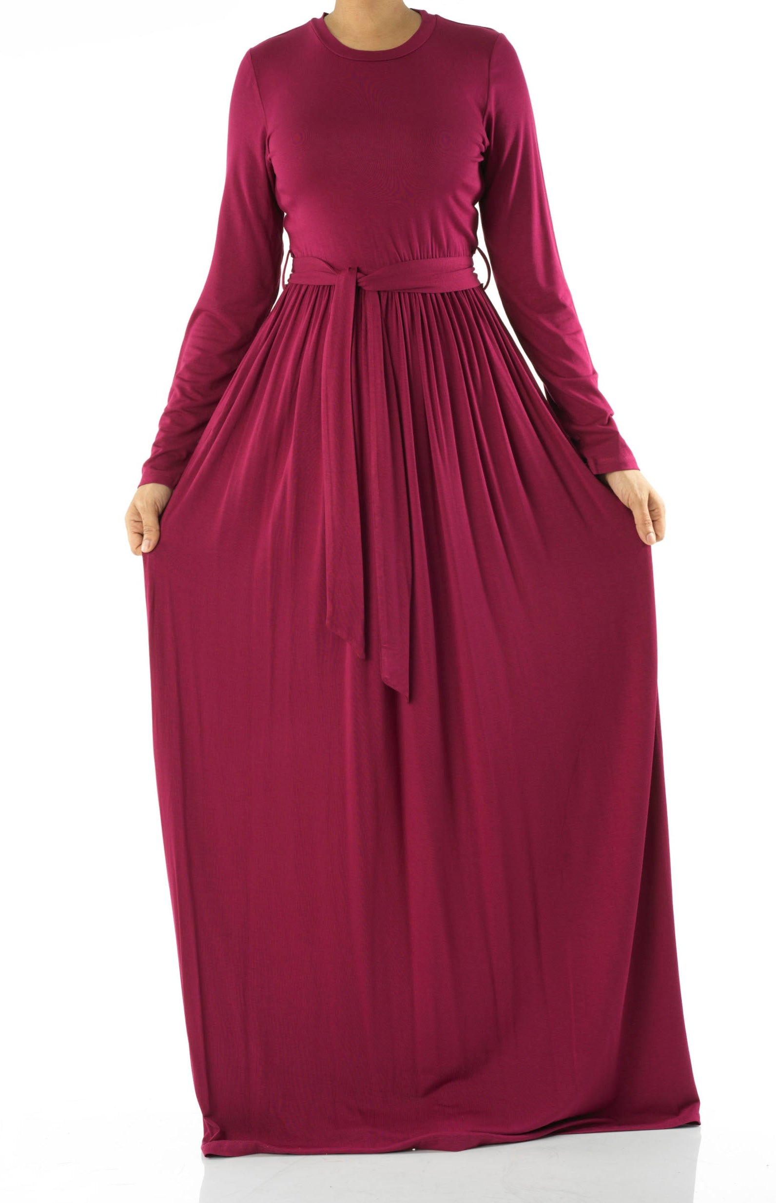 Plum Cotton Candy Jersey Maxi Dress Kabayare