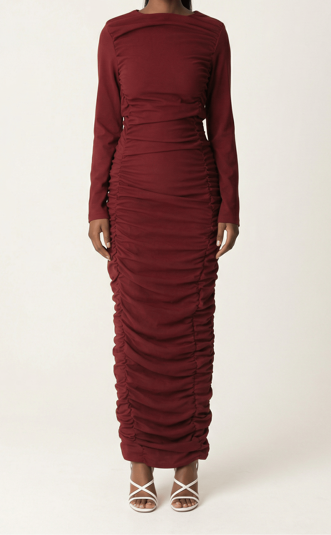 Ponti di roma ruched maxi dress Kabayare