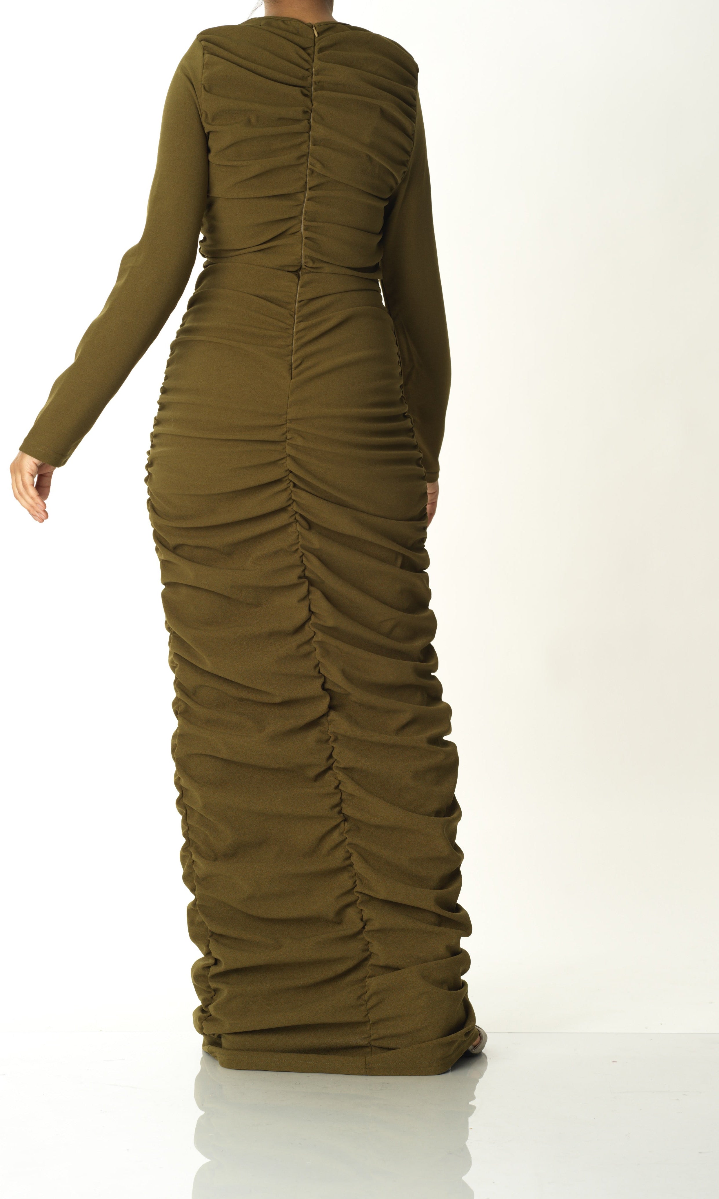 Ponti di roma ruched maxi dress Kabayare