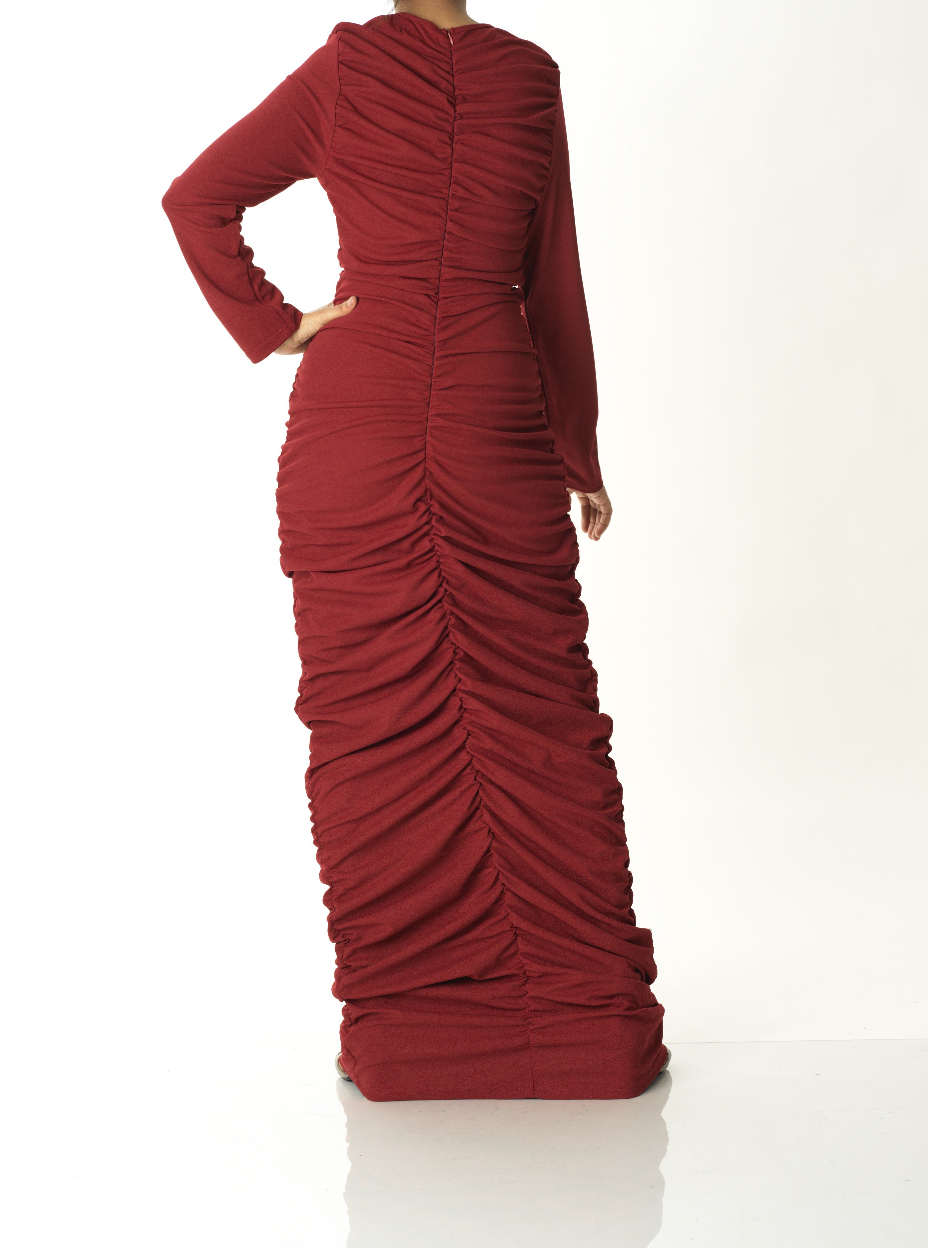 Ponti di roma ruched maxi dress Kabayare