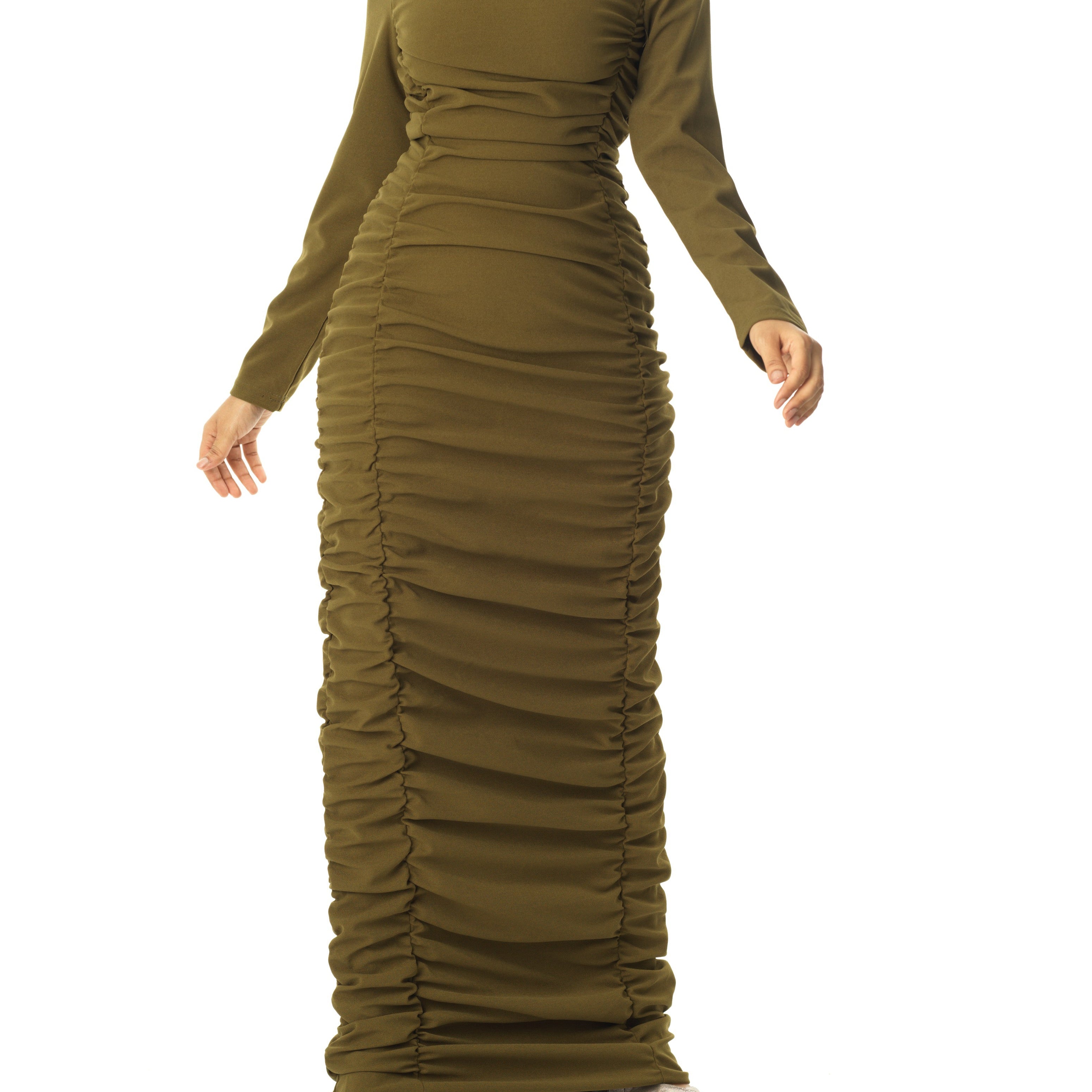 Ponti di roma ruched maxi dress Kabayare