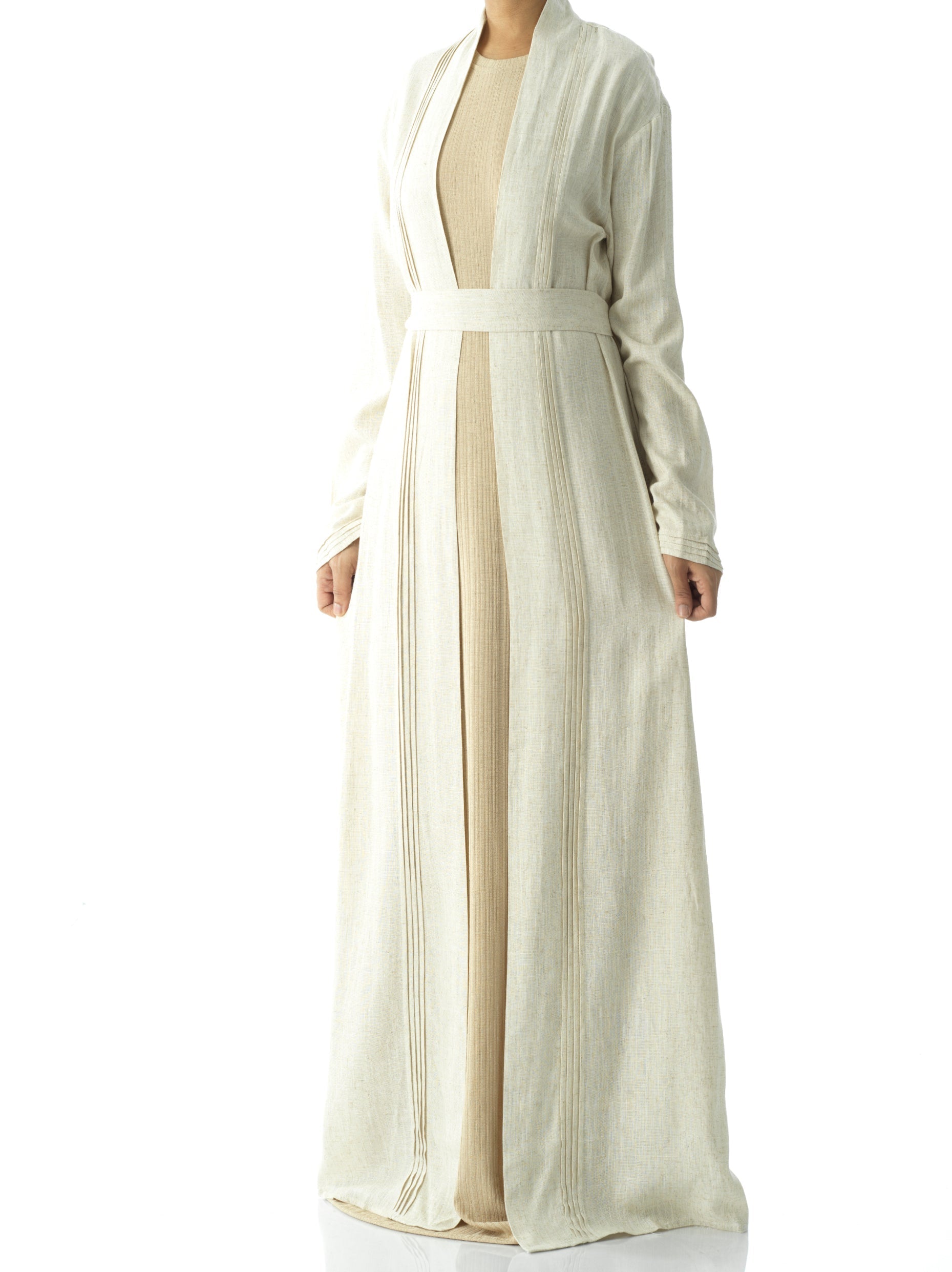 Prettty Linen cardigan abaya Kabayare