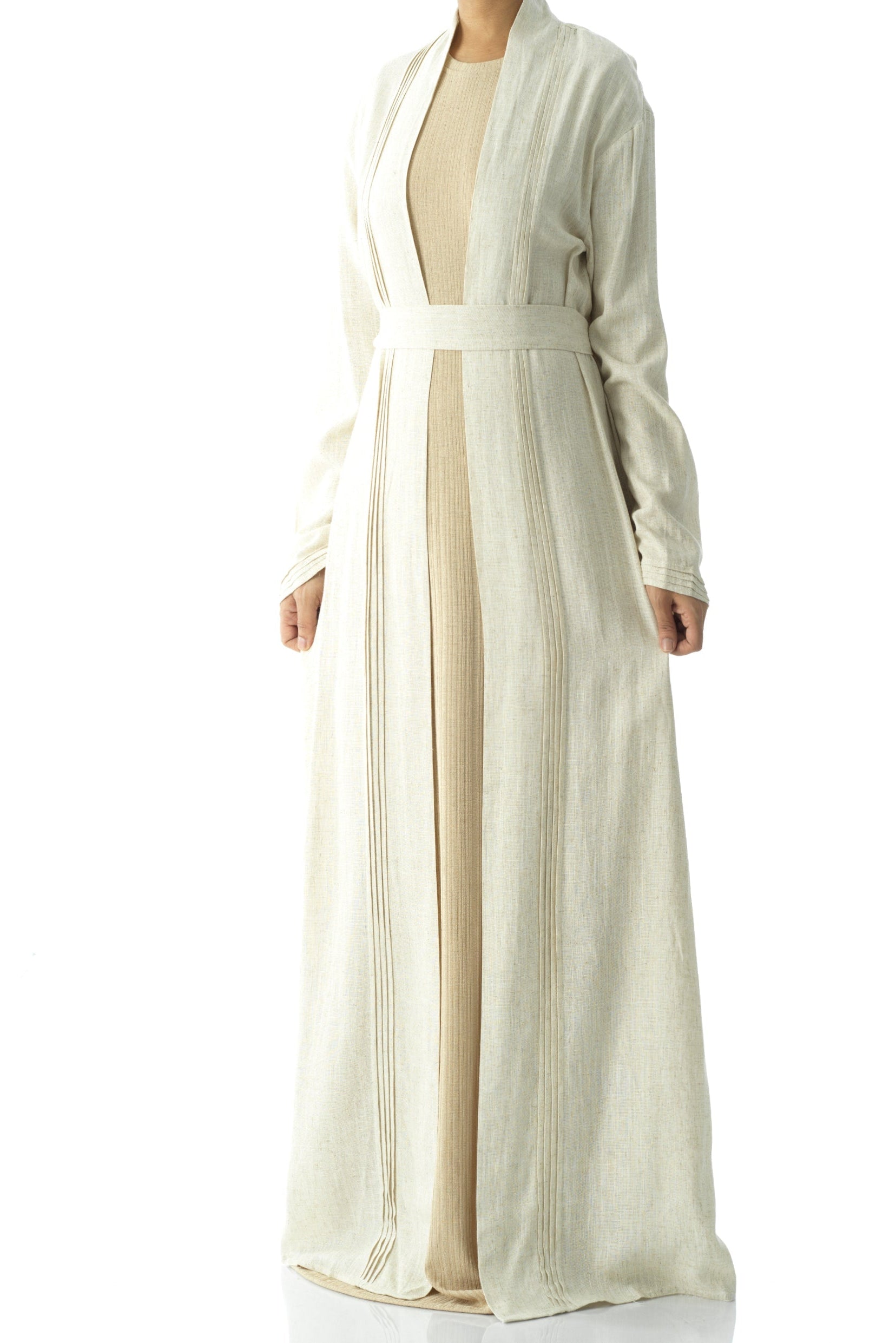 Prettty Linen cardigan abaya Kabayare