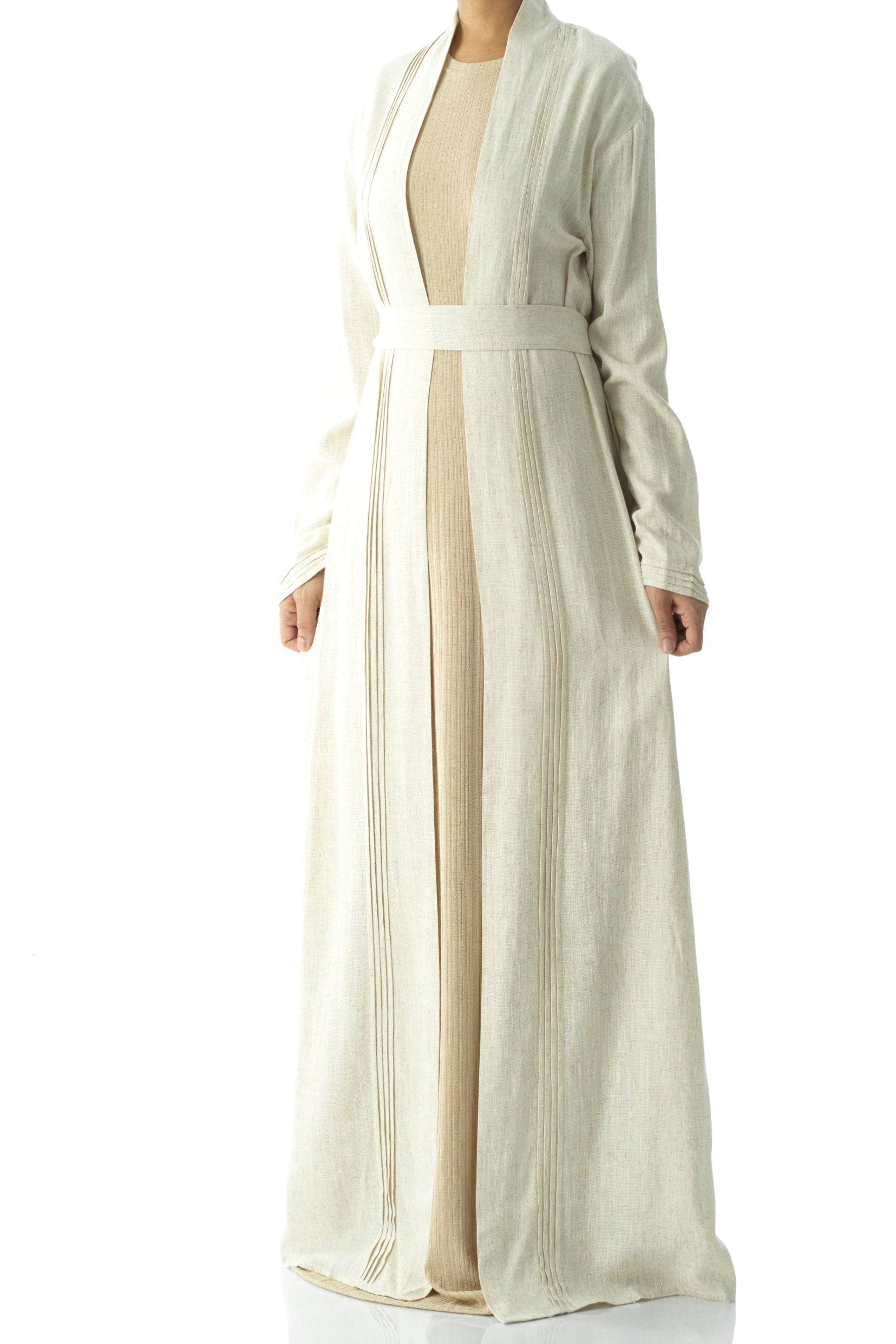 Prettty Linen cardigan abaya Kabayare