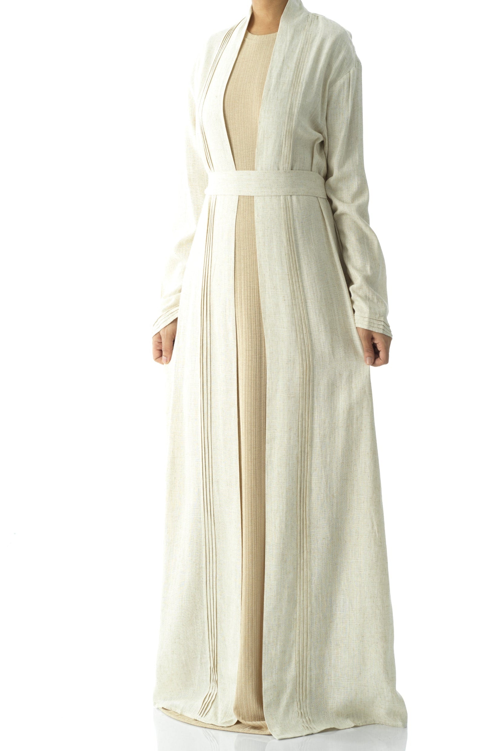 Prettty Linen cardigan abaya Kabayare