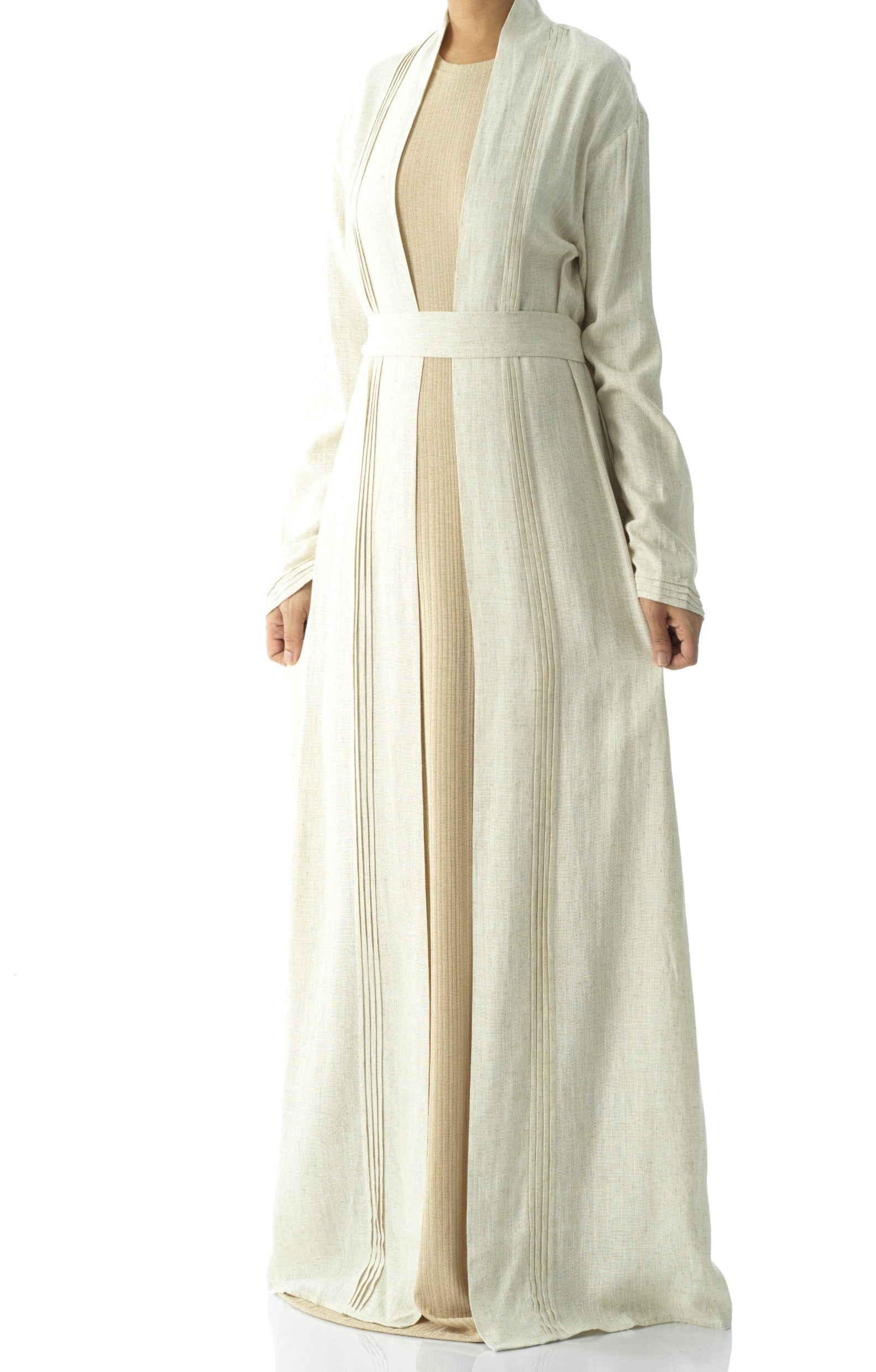Prettty Linen cardigan abaya Kabayare