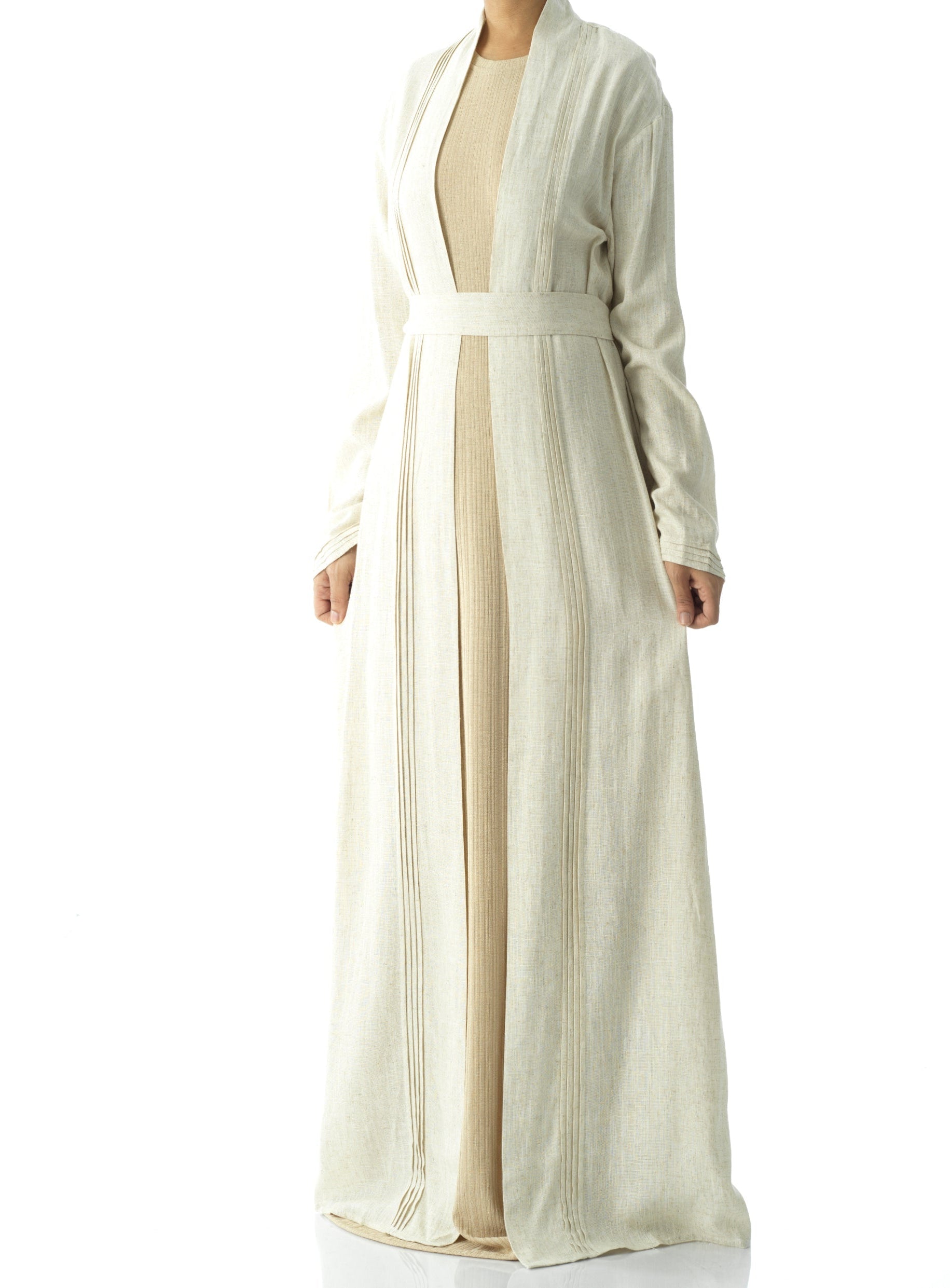 Prettty Linen cardigan abaya Kabayare