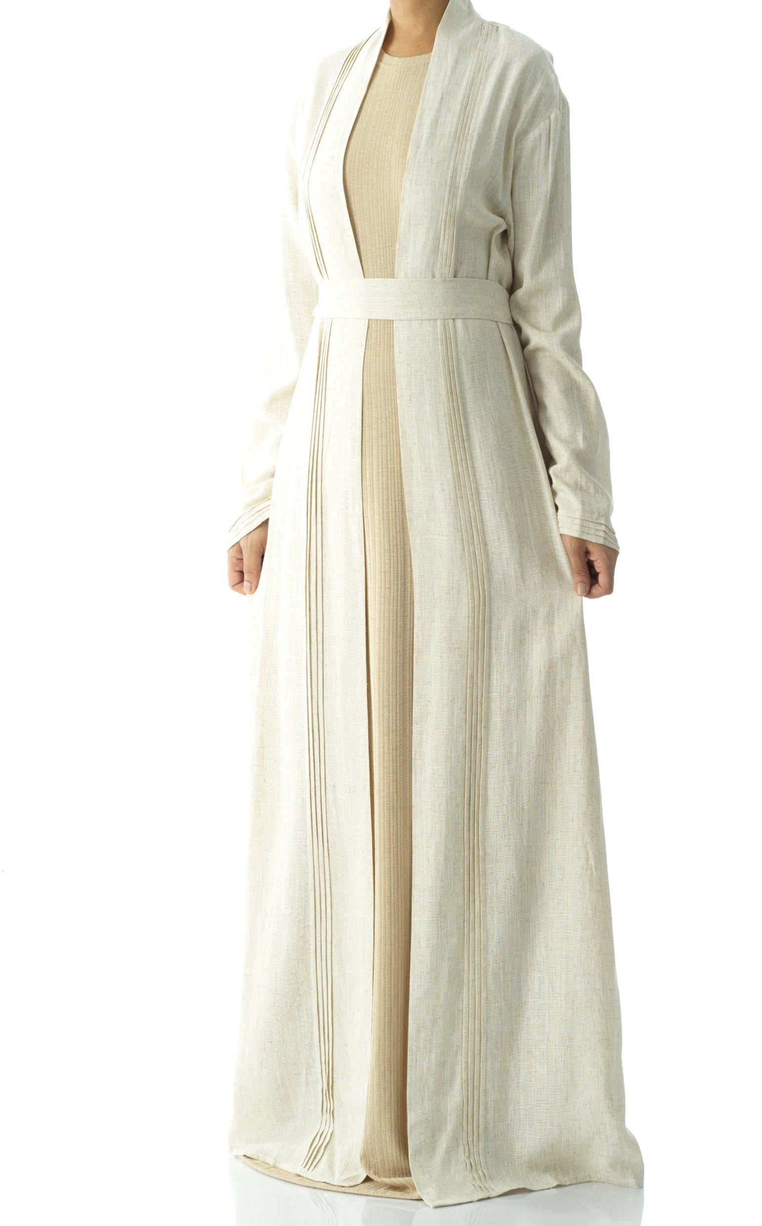 Prettty Linen cardigan abaya Kabayare