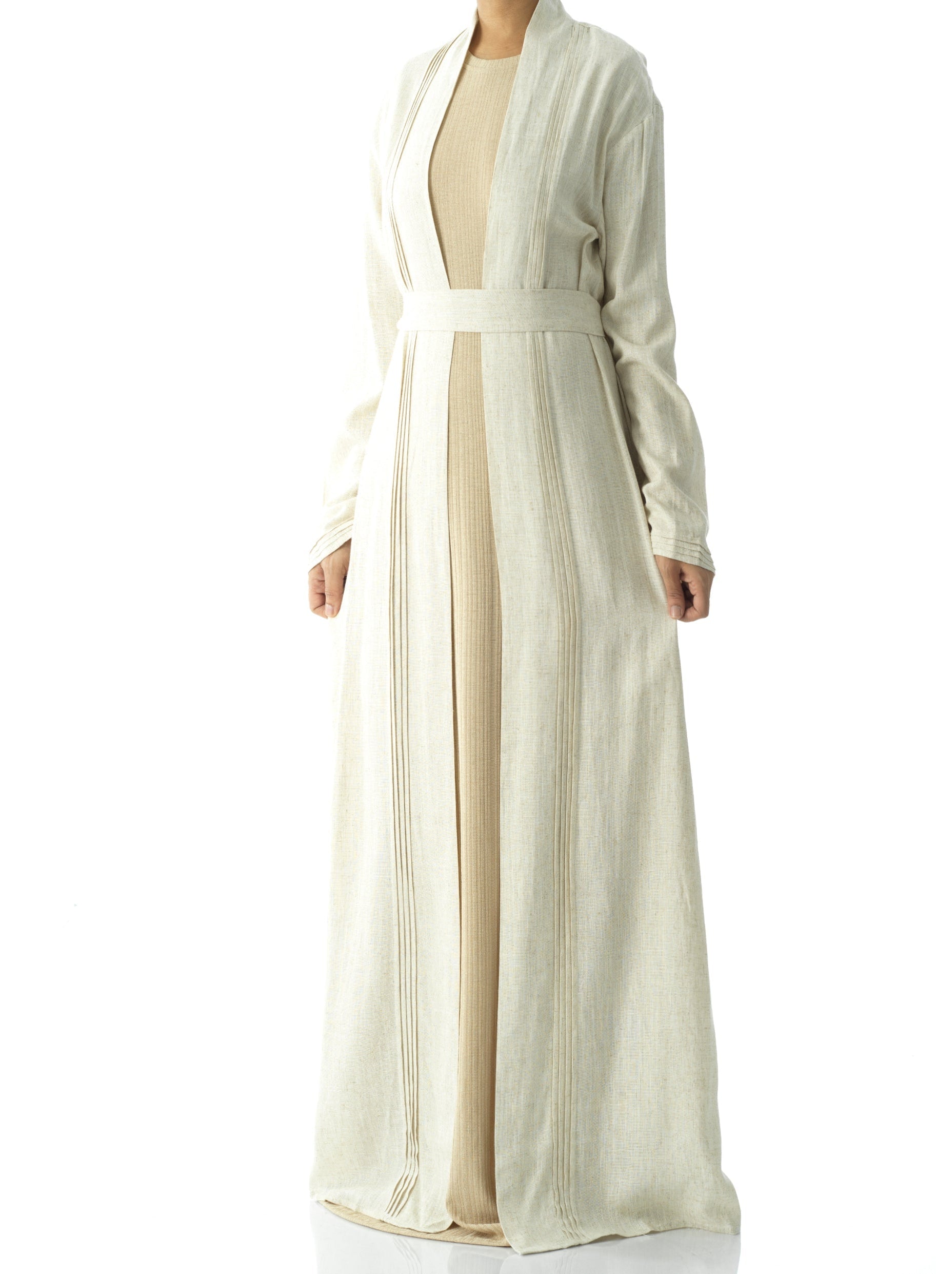 Prettty Linen cardigan abaya Kabayare