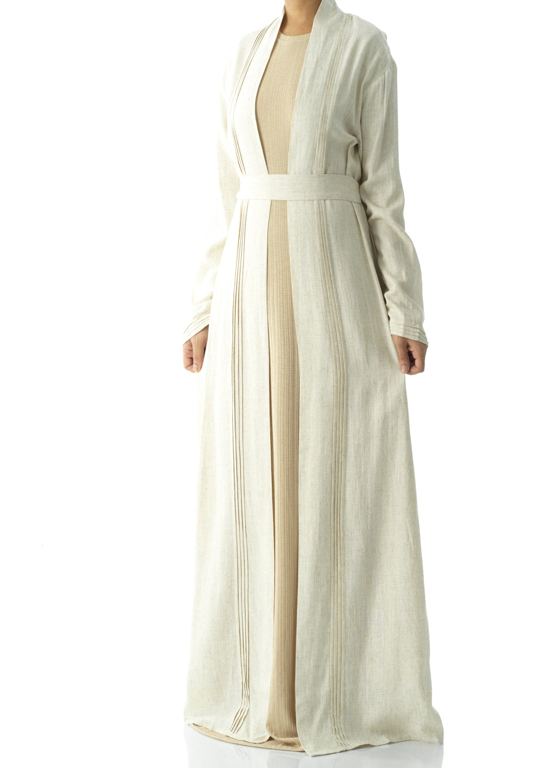 Prettty Linen cardigan abaya Kabayare