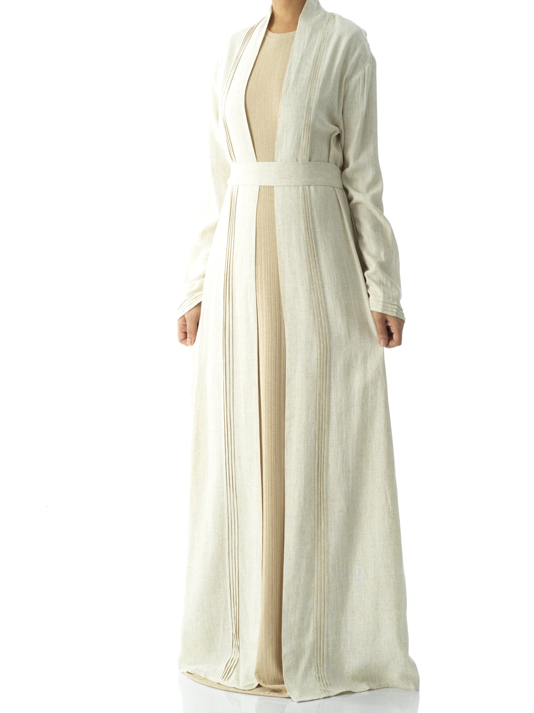 Prettty Linen cardigan abaya Kabayare