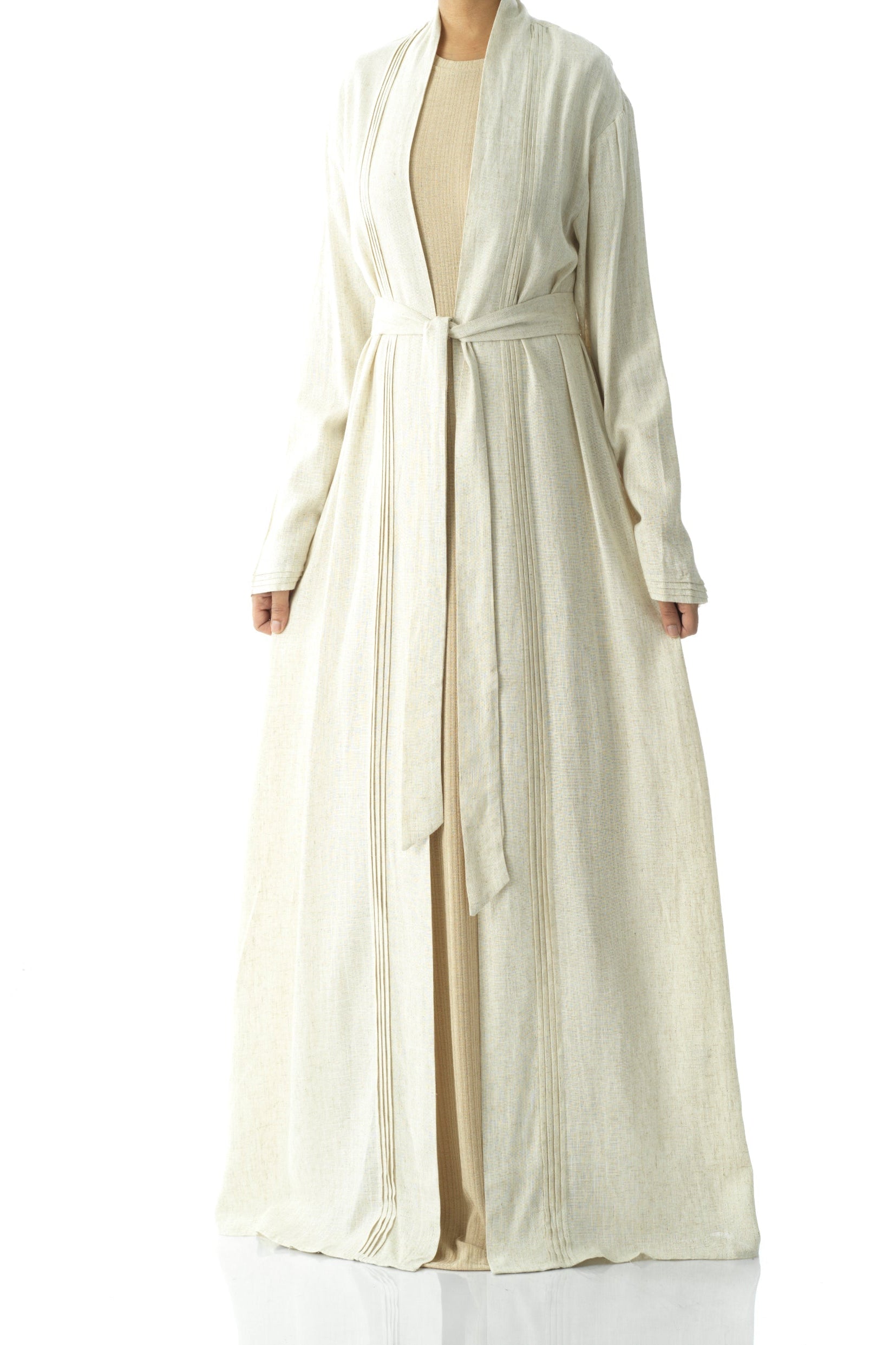 Prettty Linen cardigan abaya Kabayare