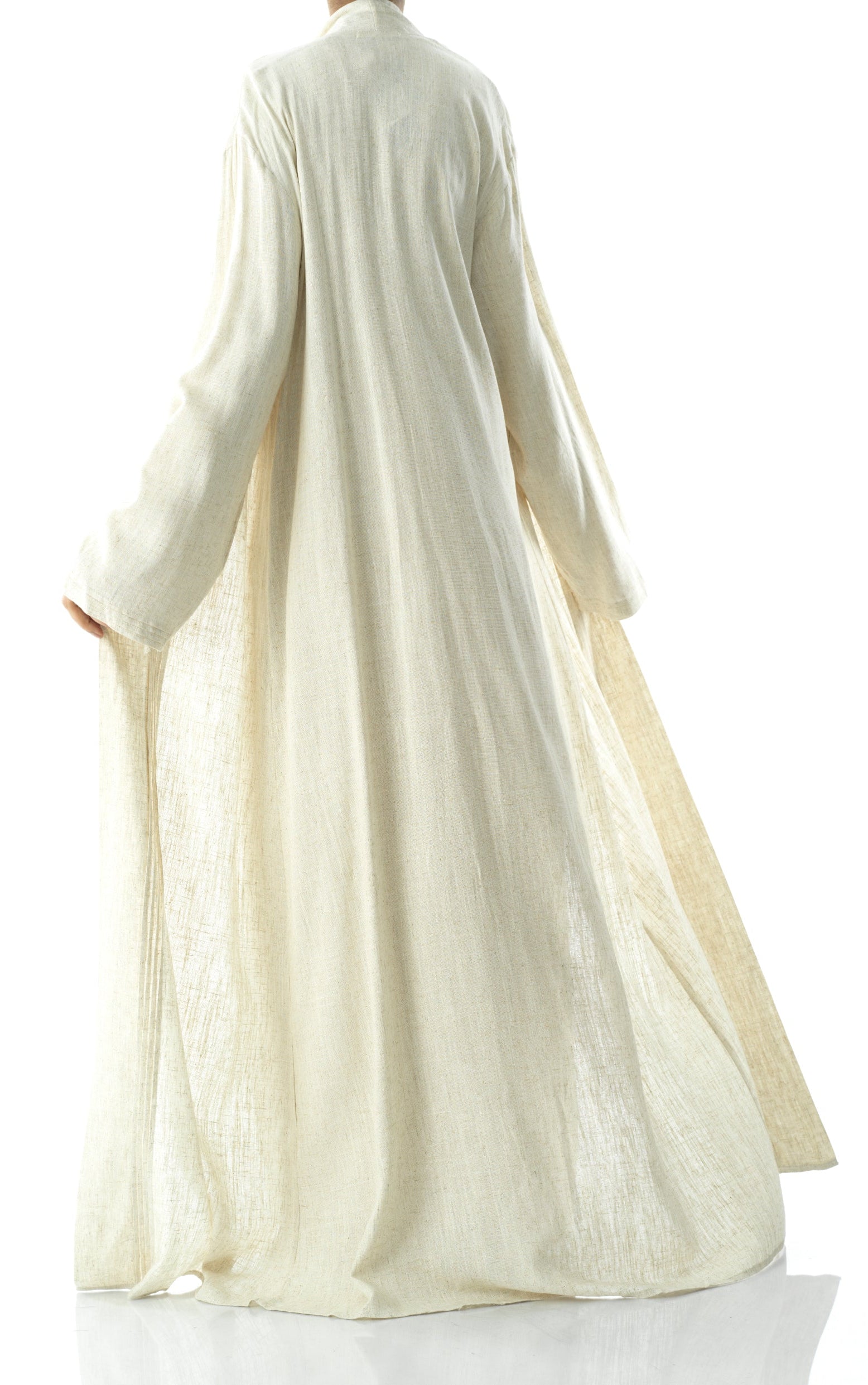 Pretty Linen cardigan abaya Kabayare