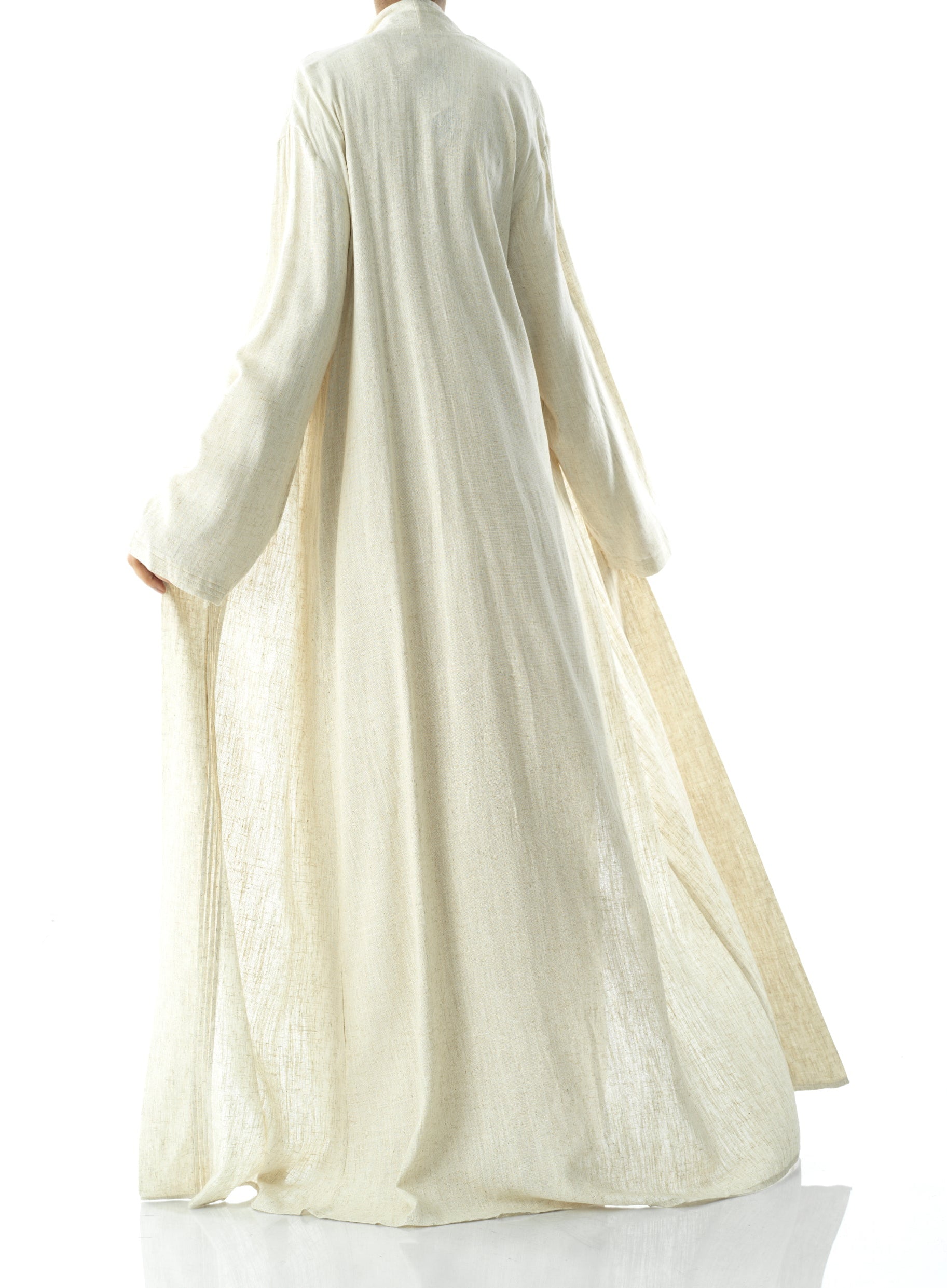Pretty Linen cardigan abaya Kabayare