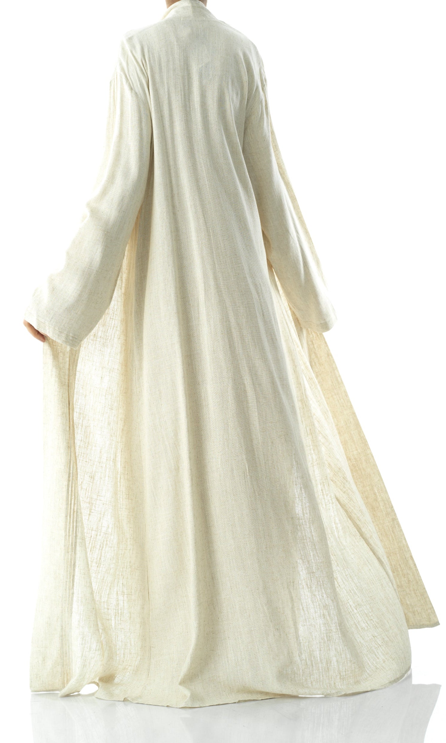 Pretty Linen cardigan abaya Kabayare