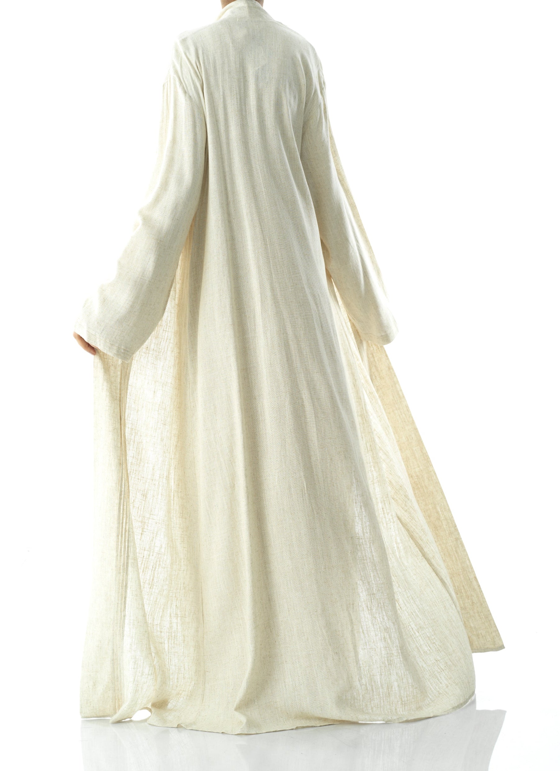 Pretty Linen cardigan abaya Kabayare