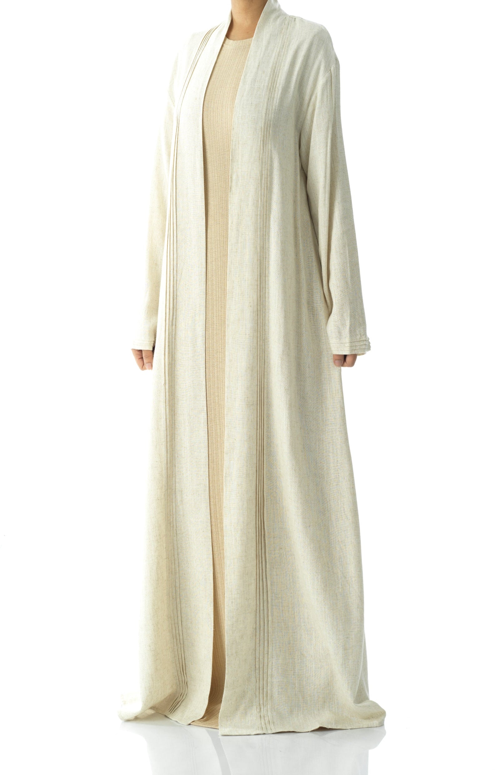 Pretty Linen cardigan abaya Kabayare