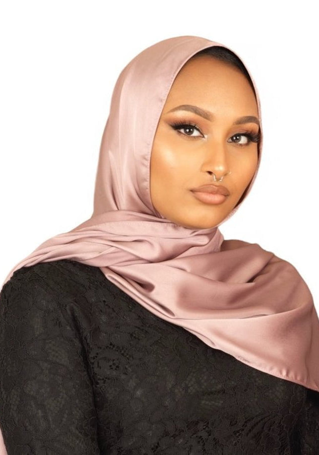 Pure luxury satin Hijab Kabayare
