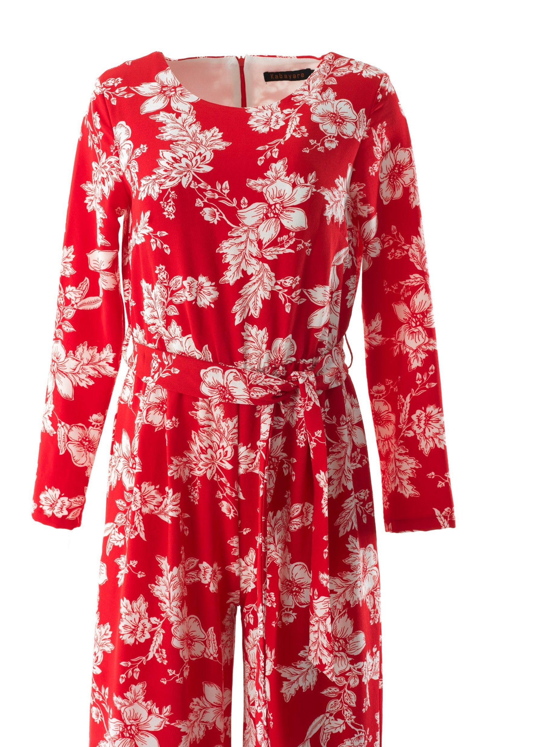 Regents Floral Modest long sleeve jumpsuits Kabayare