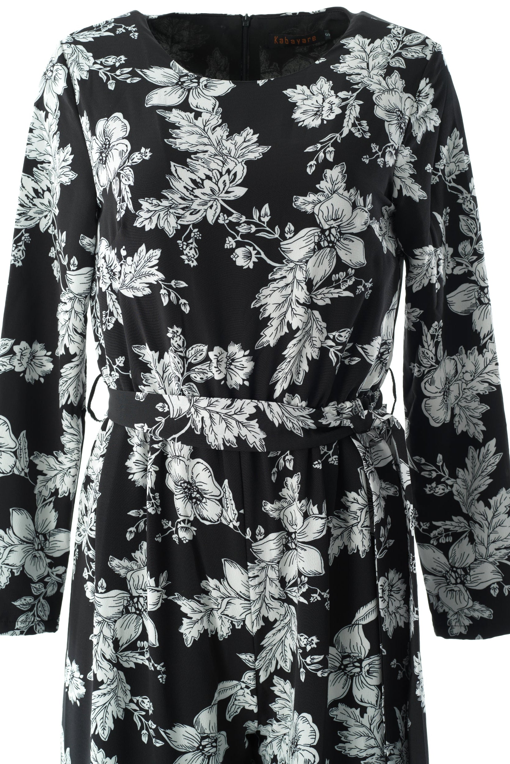 Regents Floral Modest long sleeve jumpsuits Kabayare