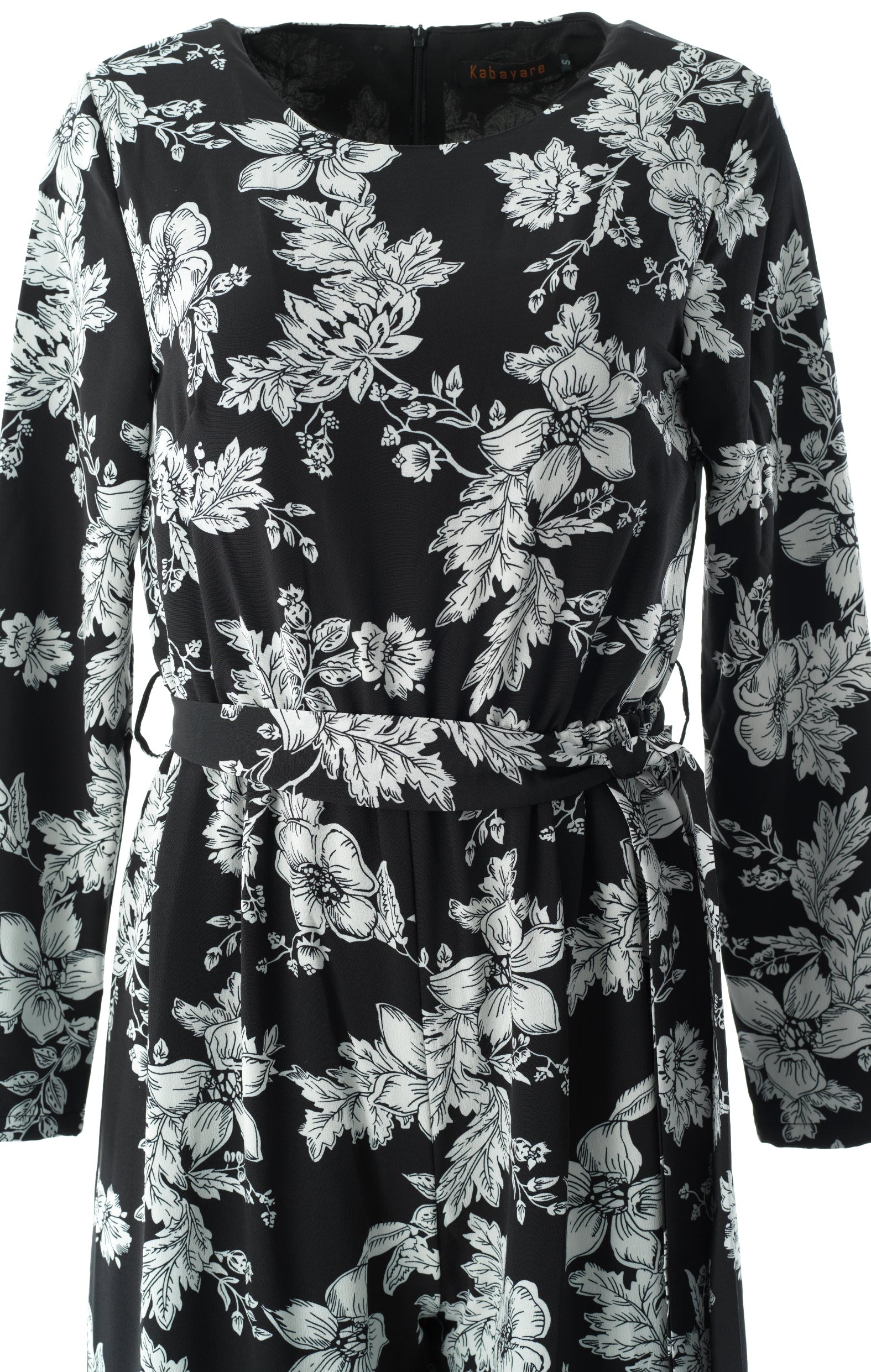 Regents Floral Modest long sleeve jumpsuits Kabayare