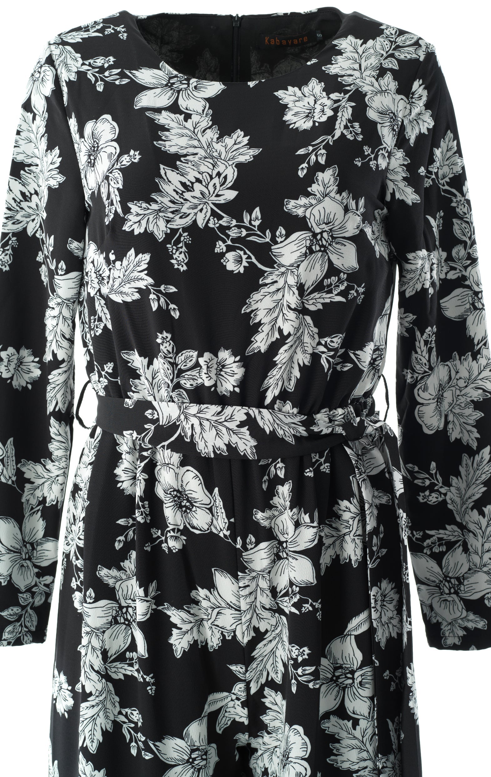 Regents Floral Modest long sleeve jumpsuits Kabayare