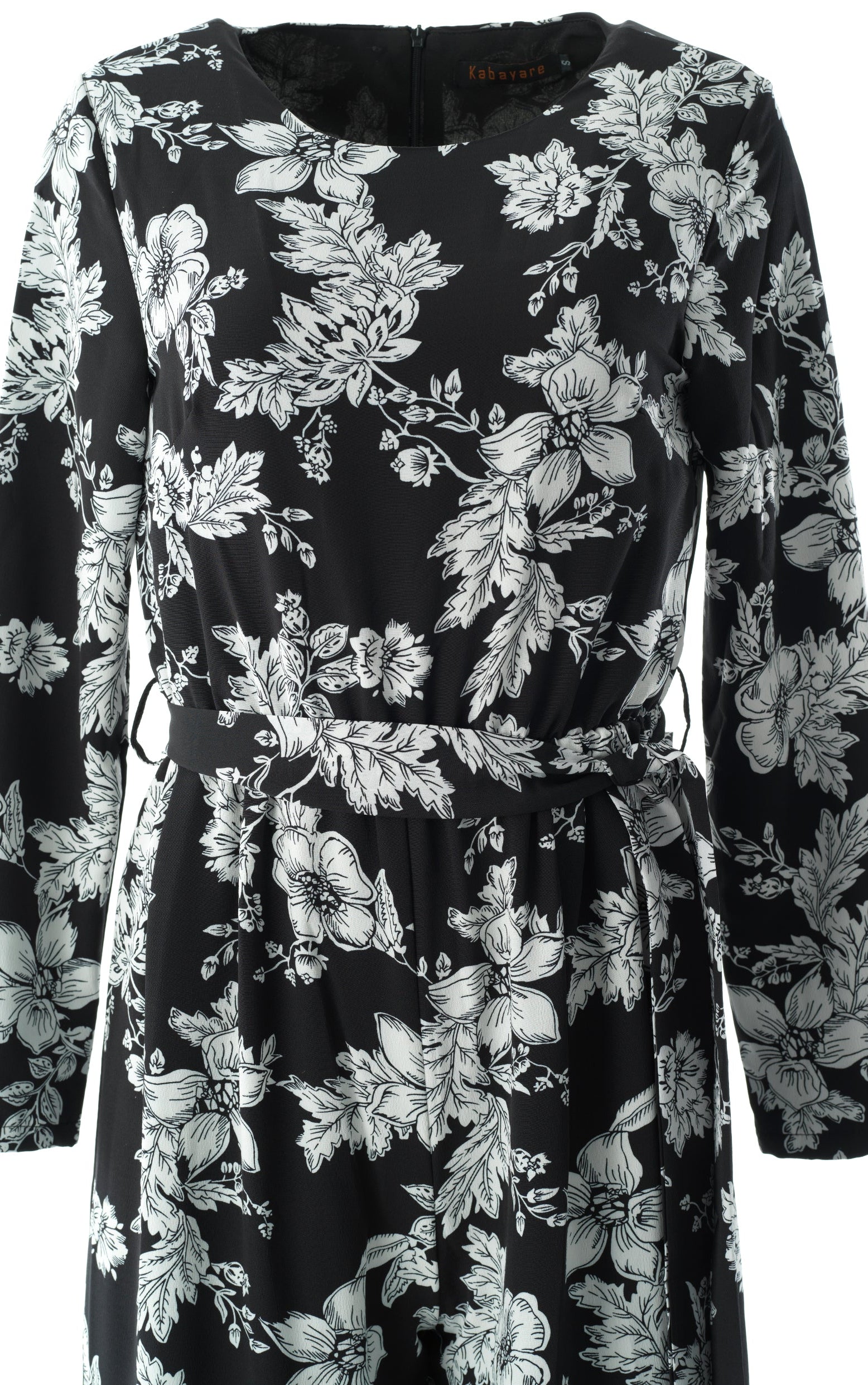 Regents Floral Modest long sleeve jumpsuits Kabayare