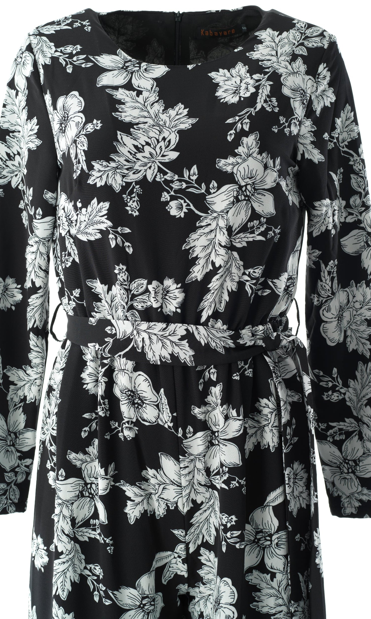 Regents Floral Modest long sleeve jumpsuits Kabayare