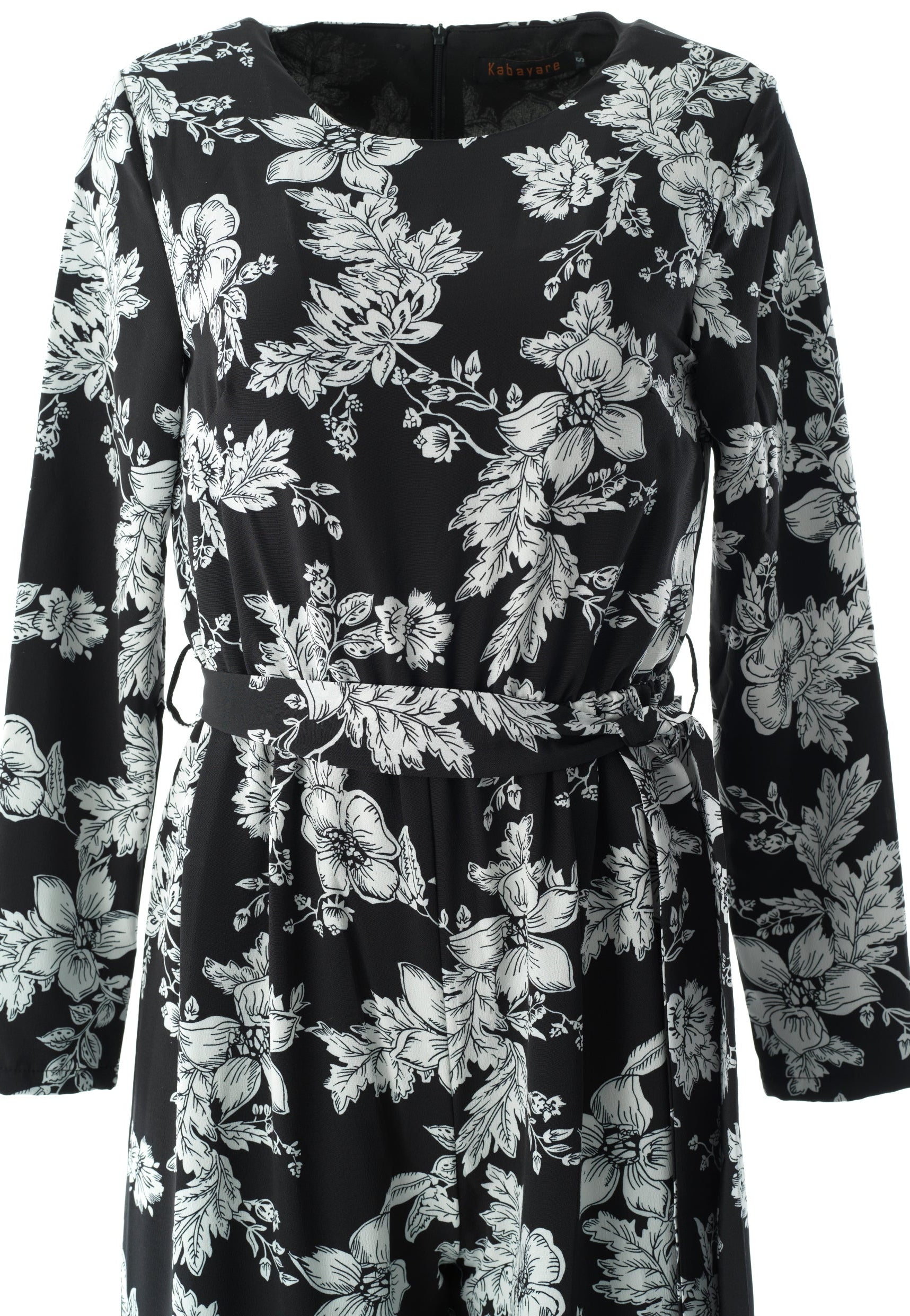 Regents Floral Modest long sleeve jumpsuits Kabayare