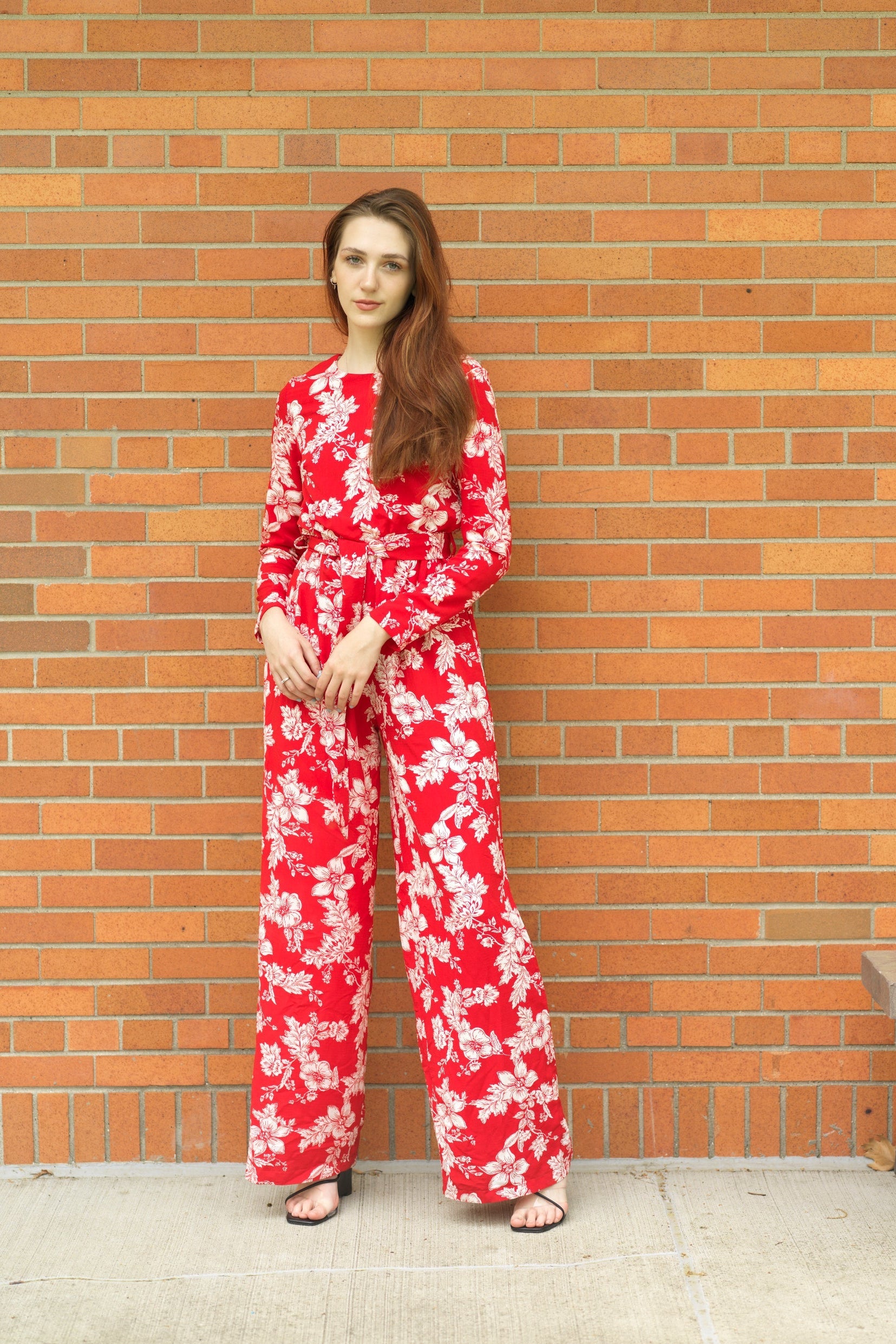 Regents Floral Modest long sleeve jumpsuits Kabayare