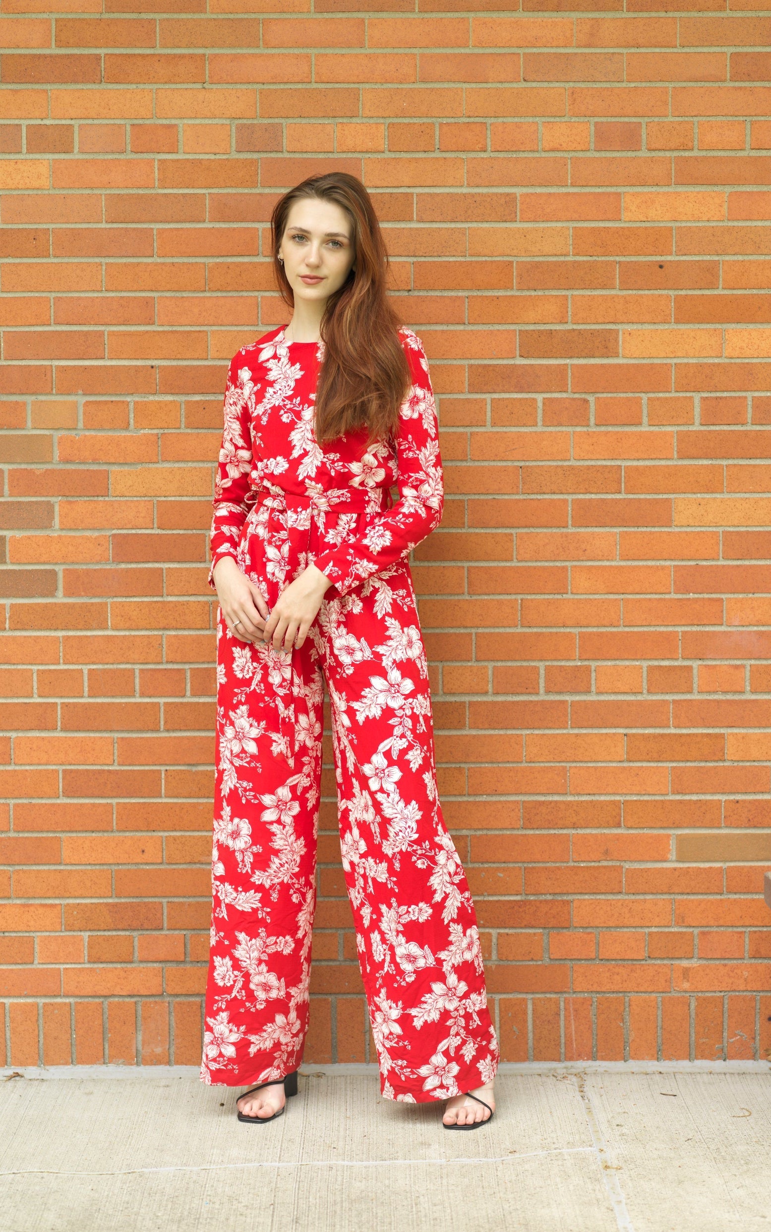 Regents Floral Modest long sleeve jumpsuits Kabayare