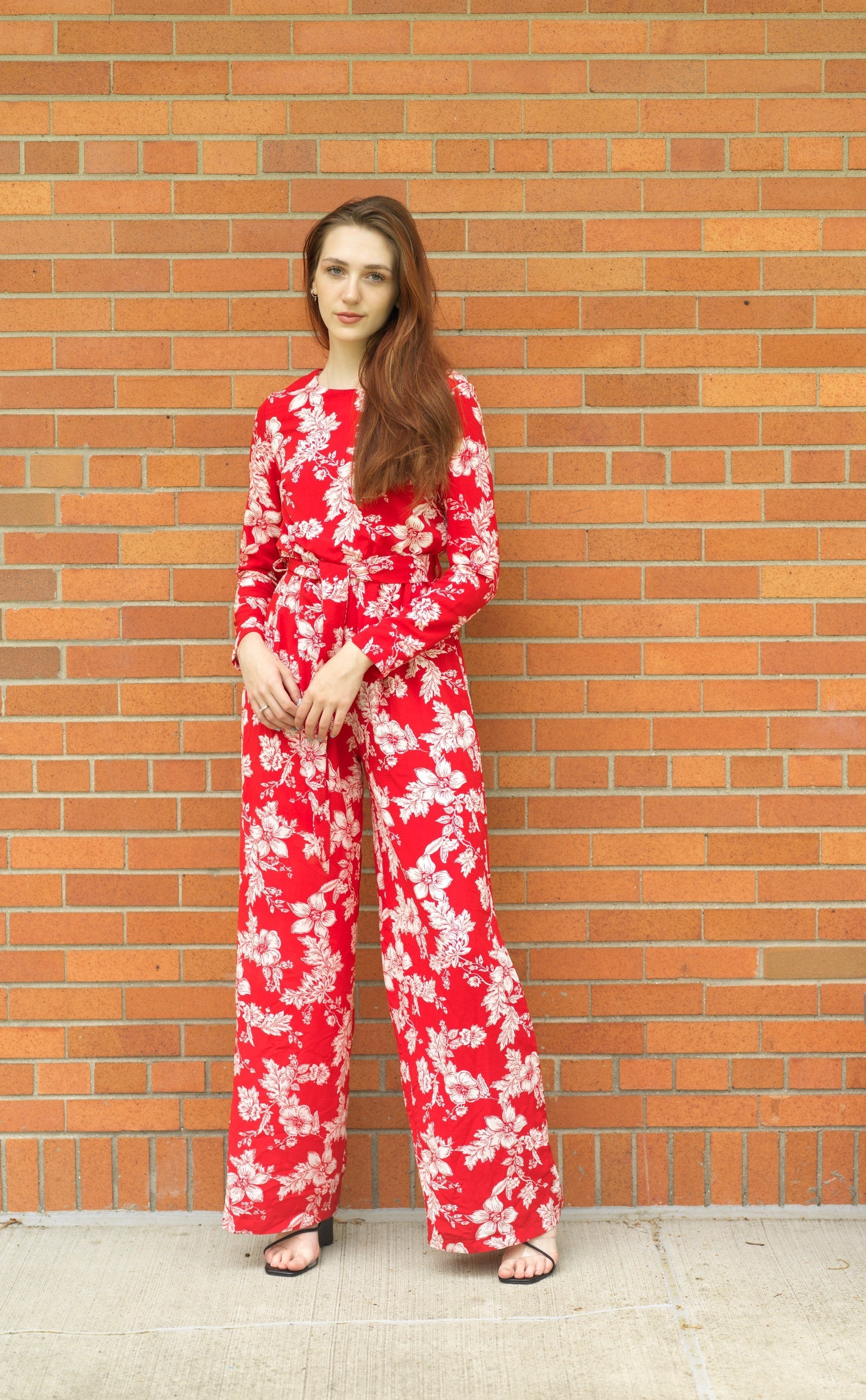 Regents Floral Modest long sleeve jumpsuits Kabayare