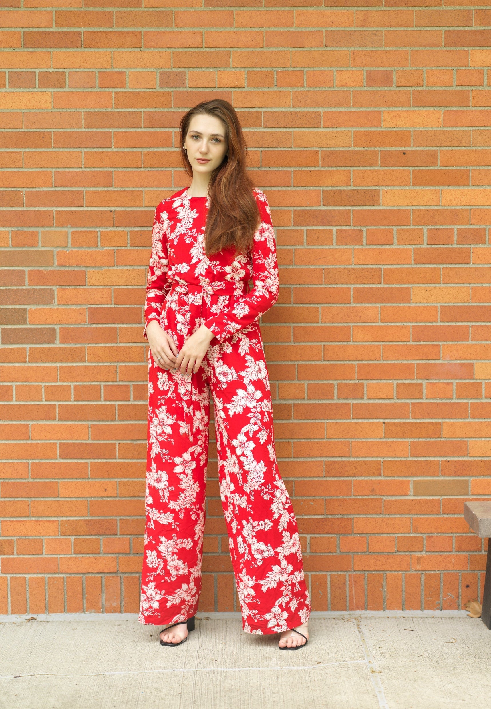 Regents Floral Modest long sleeve jumpsuits Kabayare