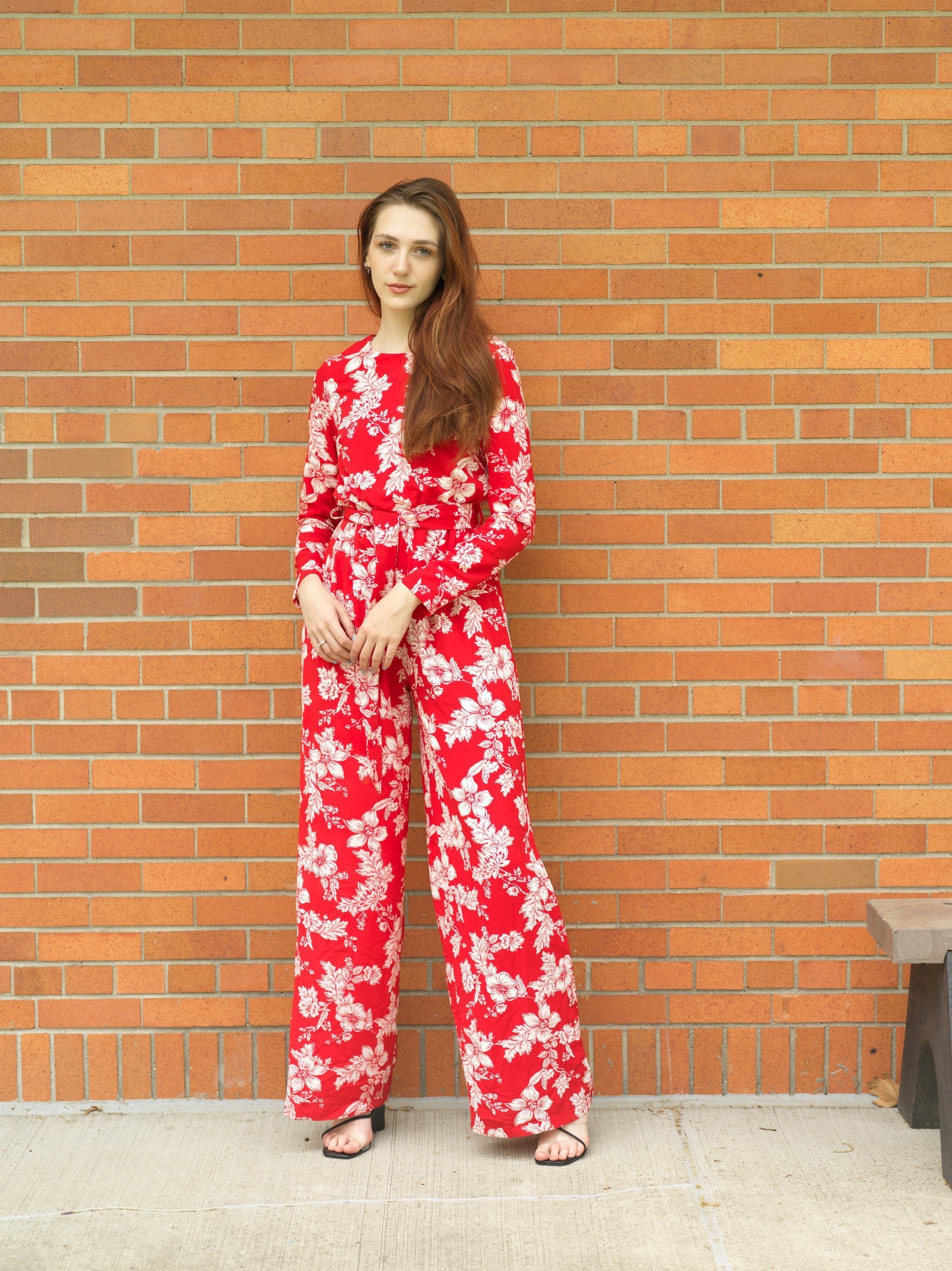 Regents Floral Modest long sleeve jumpsuits Kabayare