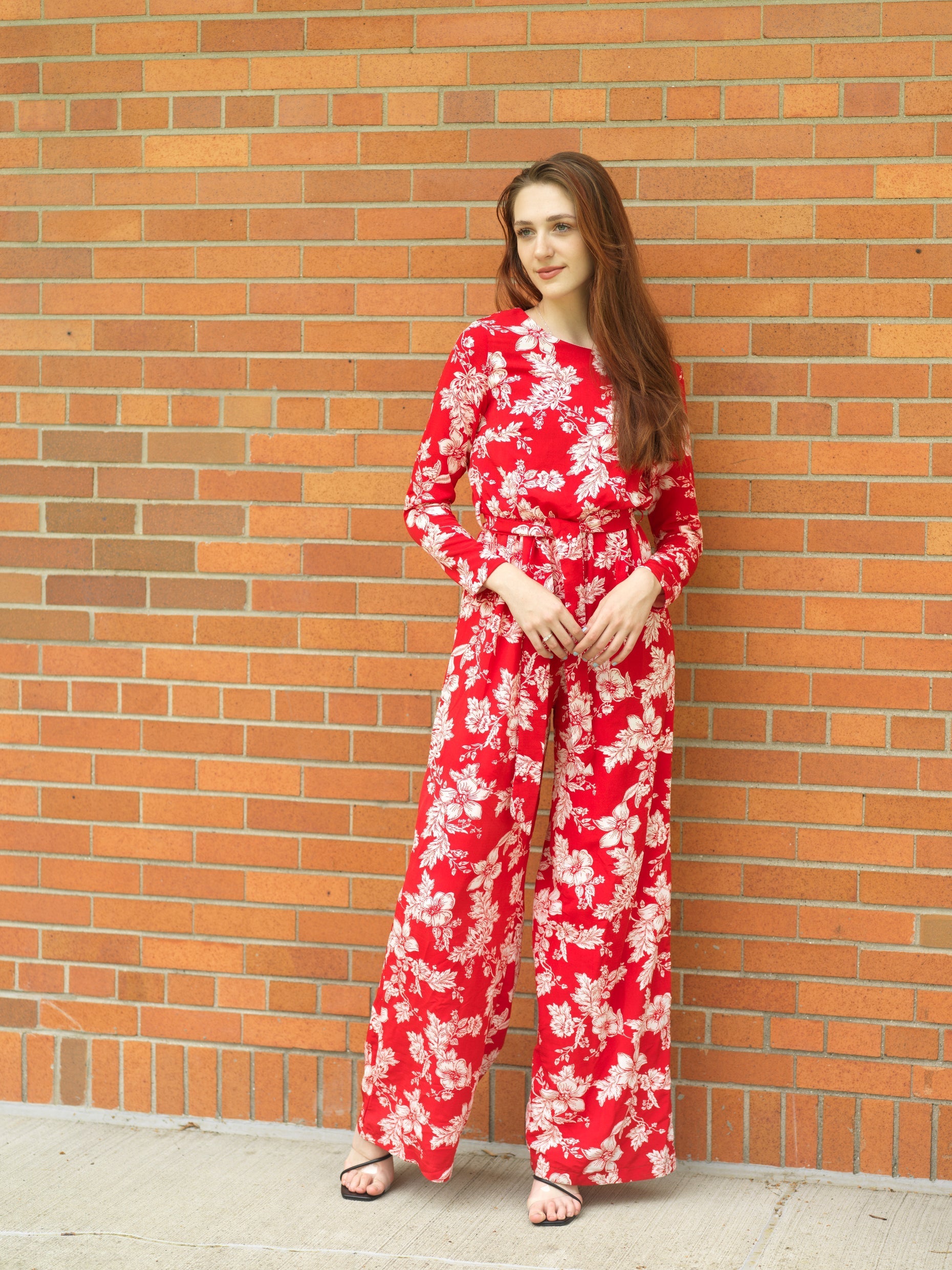 Regents Floral Modest long sleeve jumpsuits Kabayare