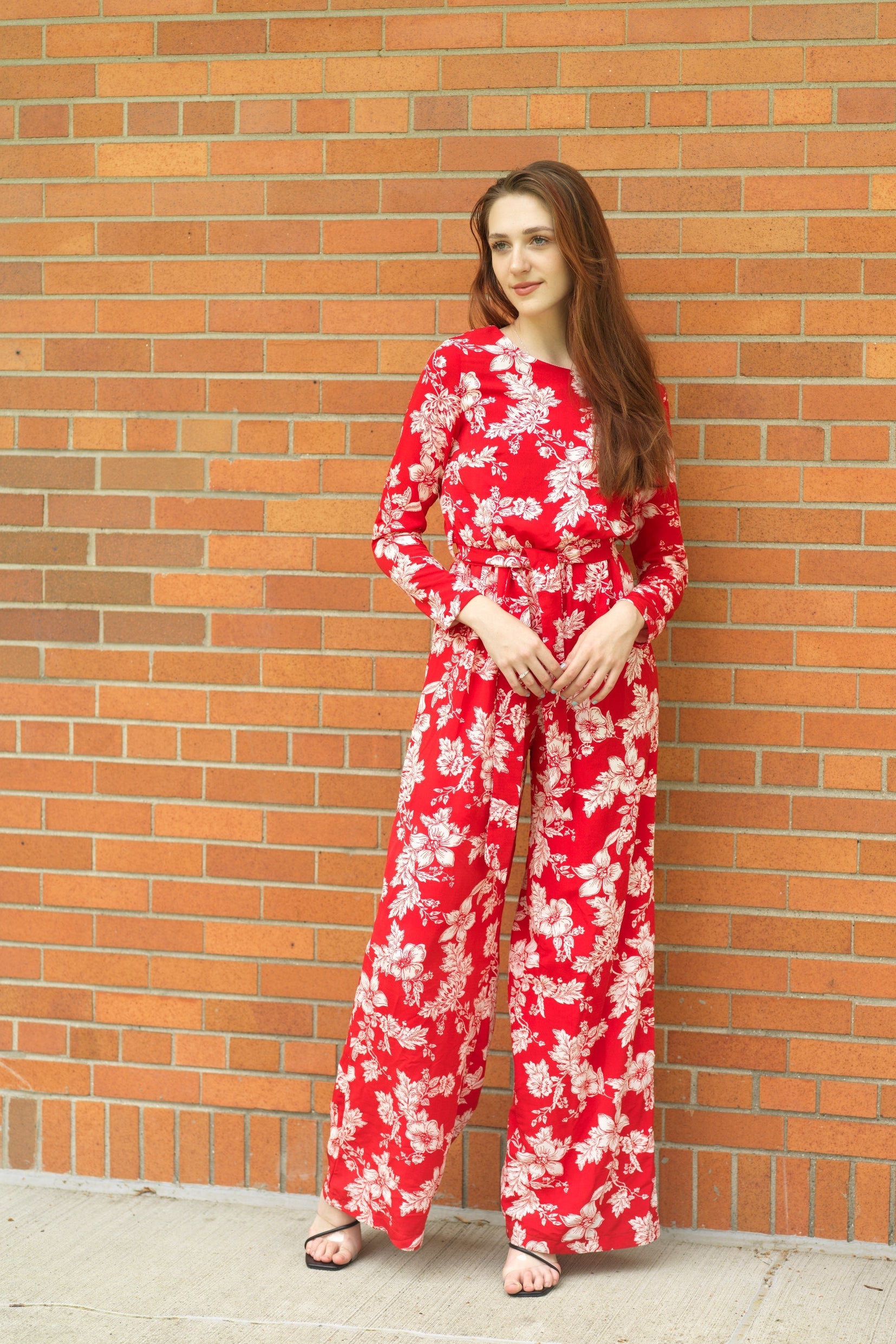 Regents Floral Modest long sleeve jumpsuits Kabayare