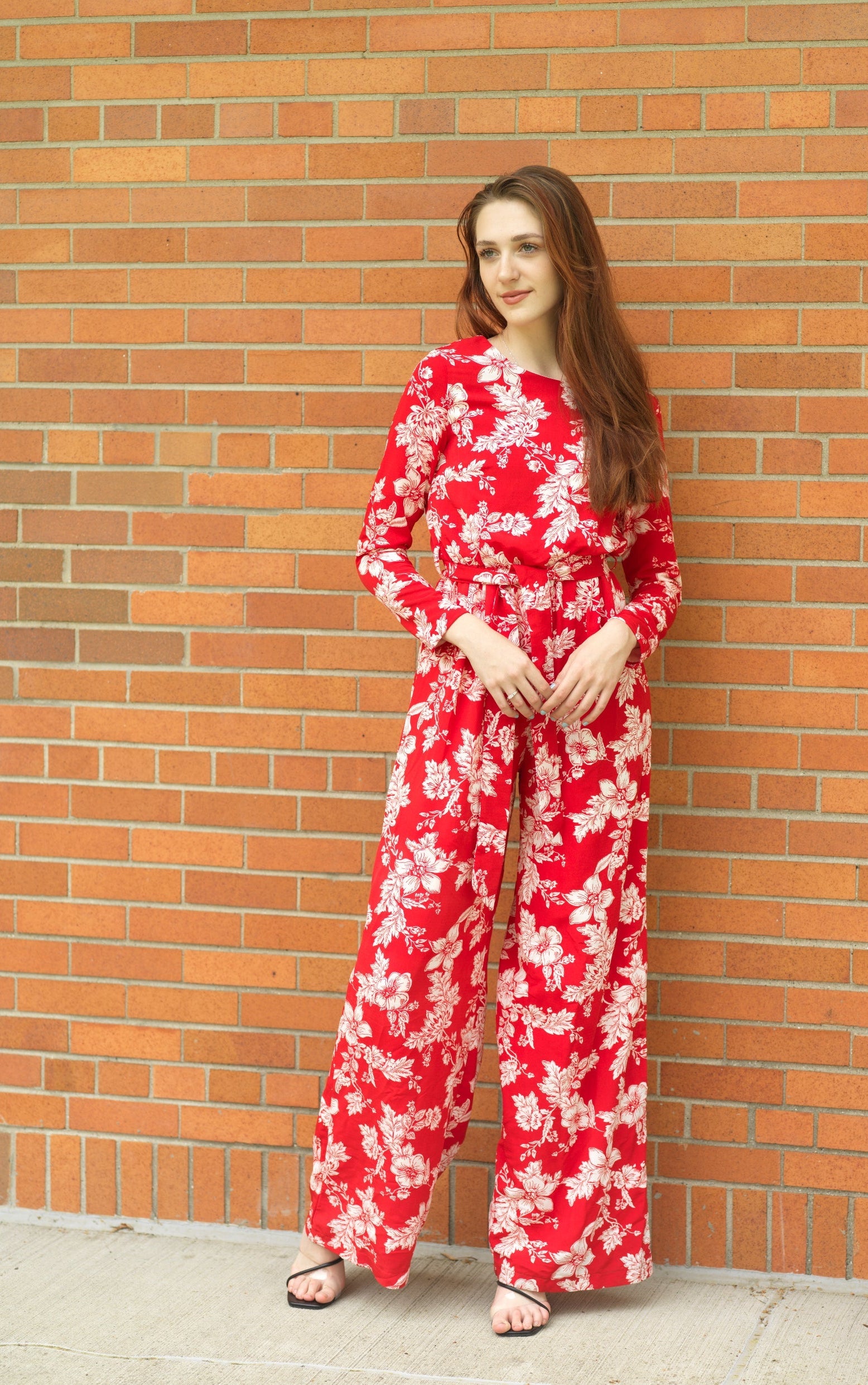 Regents Floral Modest long sleeve jumpsuits Kabayare